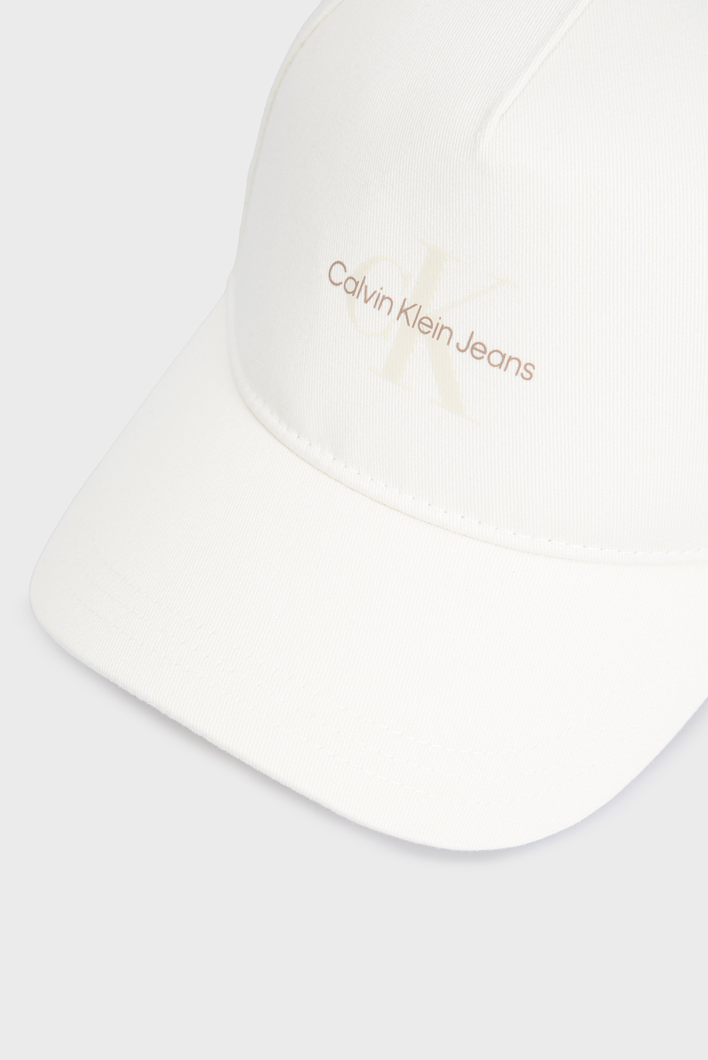 Женская белая кепка MONO LOGO PRINT CAPCalvin Klein Jeans Женская белая кепка MONO LOGO PRINT CAP 4