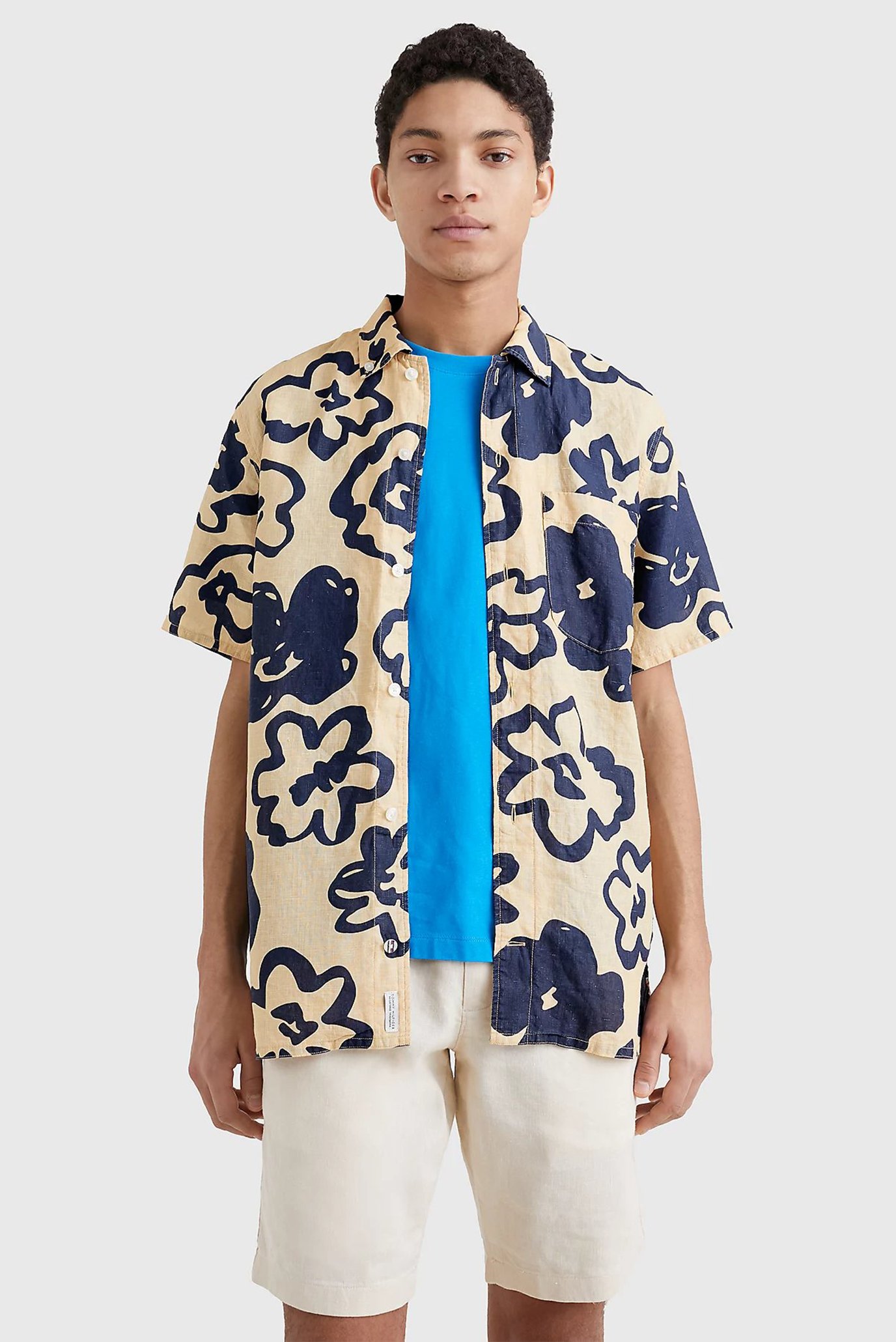 Рубашка с коротким рукавом BIG FLORAL PRINT RF SHIRT S S 6