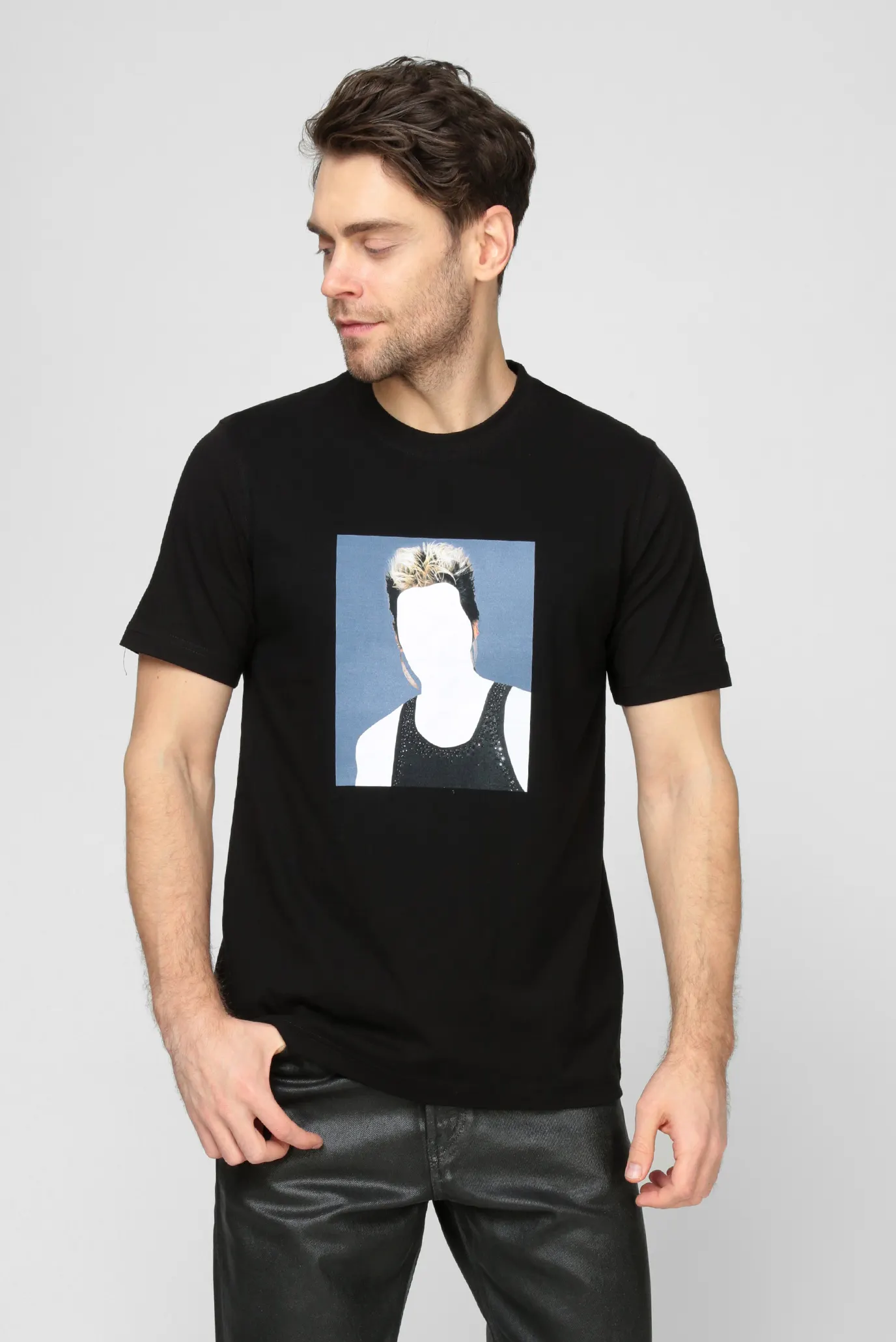 Мужская черная футболка JUST-C2 5