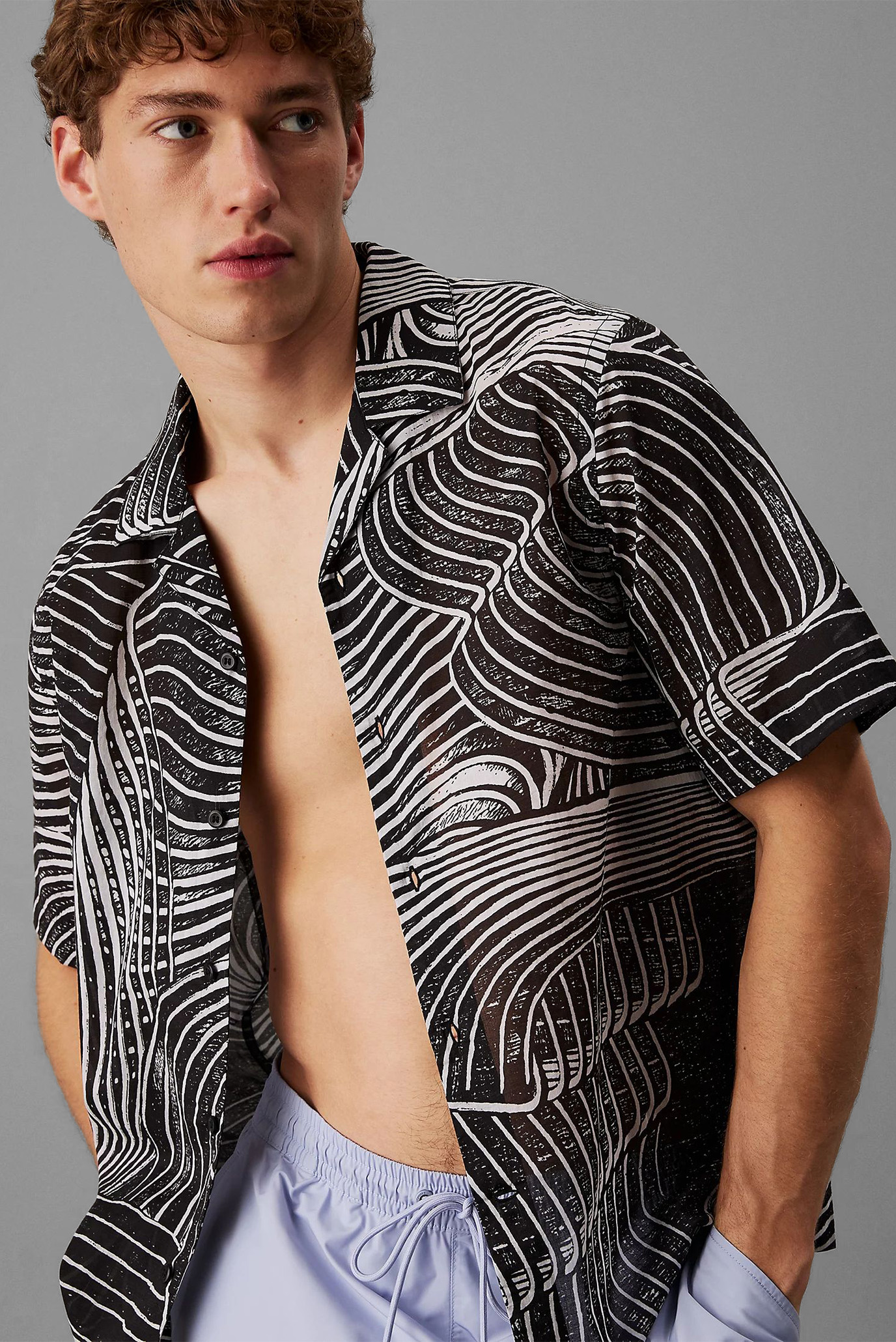 Рубашка с коротким рукавом RESORT SHIRT-PRINTCalvin Klein Рубашка с коротким рукавом RESORT SHIRT-PRINT 4