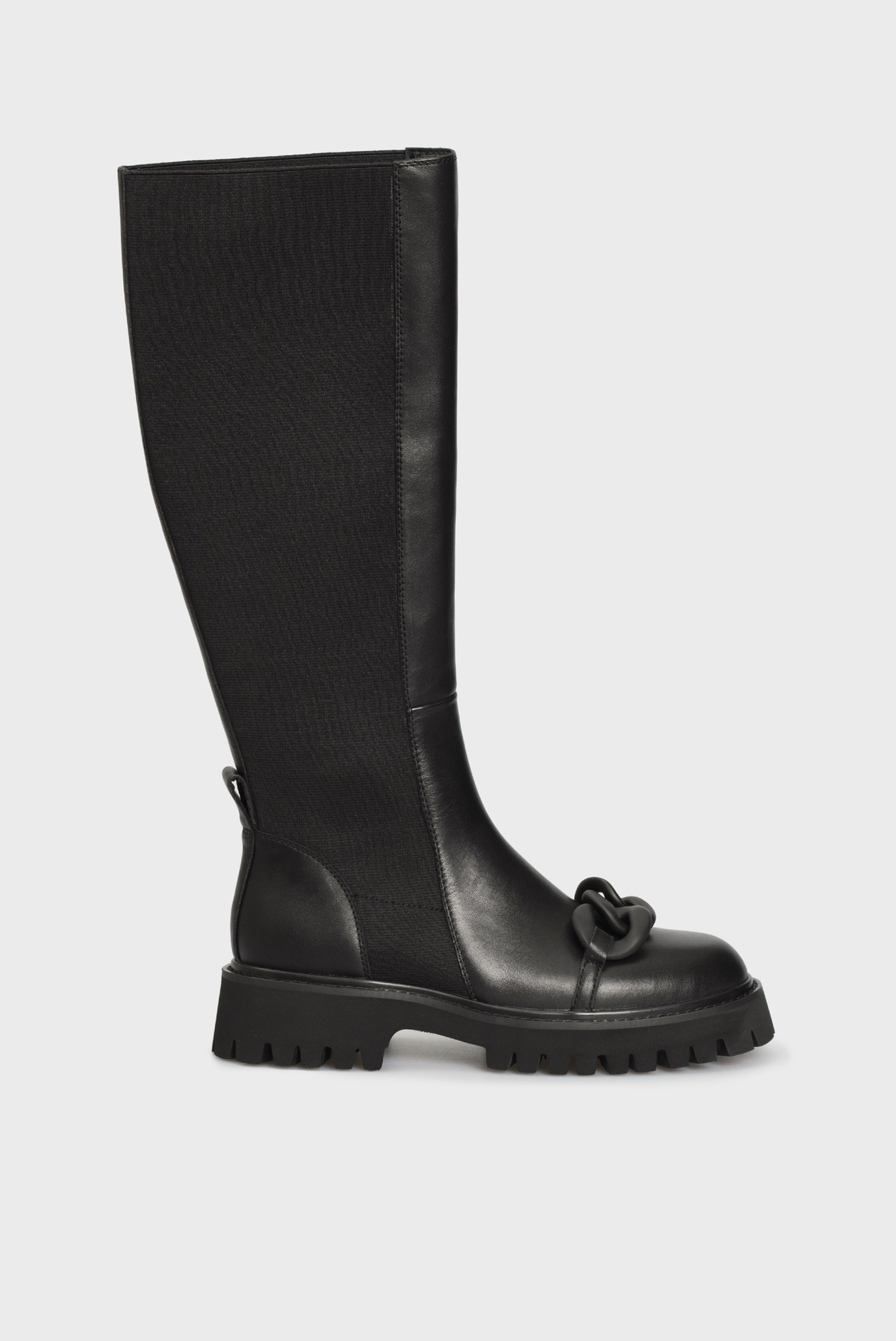 Женские черные кожаные сапоги Holt 6