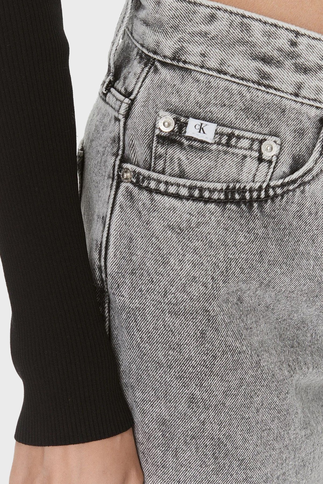 Женские серые джинсы MOM JEAN 7