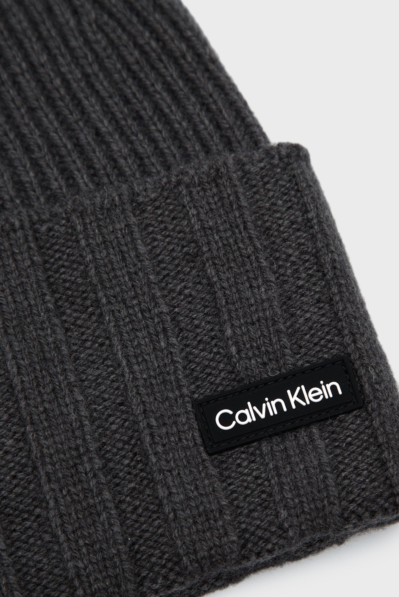Шапка ELEVATED RIB BEANIECalvin Klein Шапка ELEVATED RIB BEANIE 3