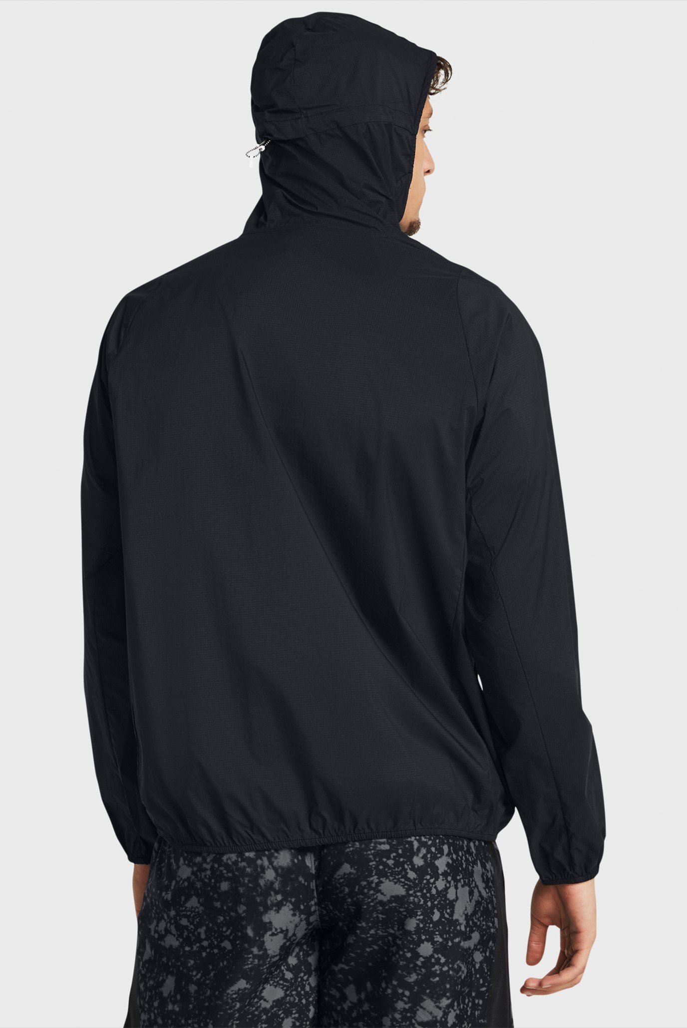 Мужская черная ветровка UA PHANTOM WINDBREAKER 2