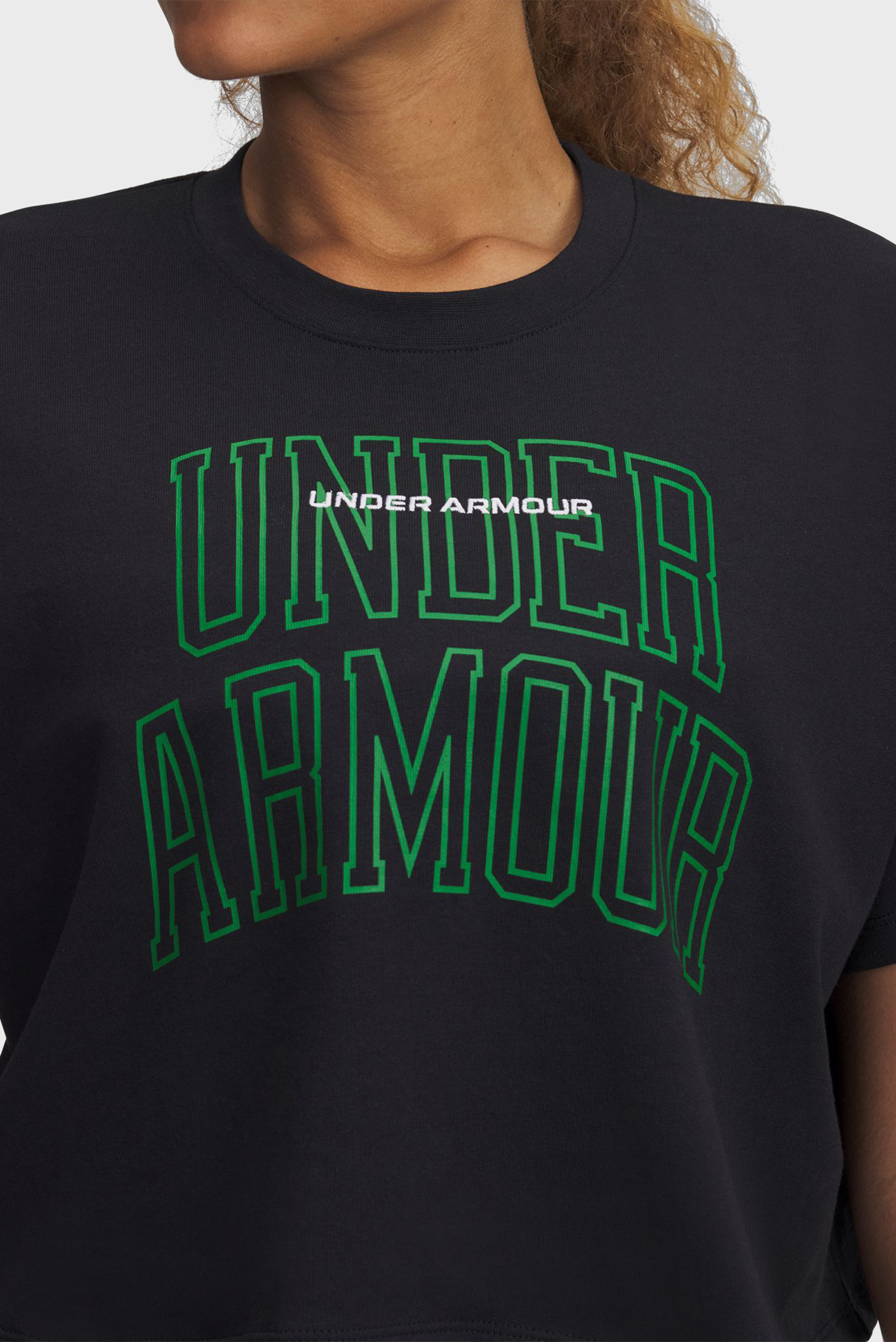 Футболка UA W VARSITY MIX HW SS CROP 3