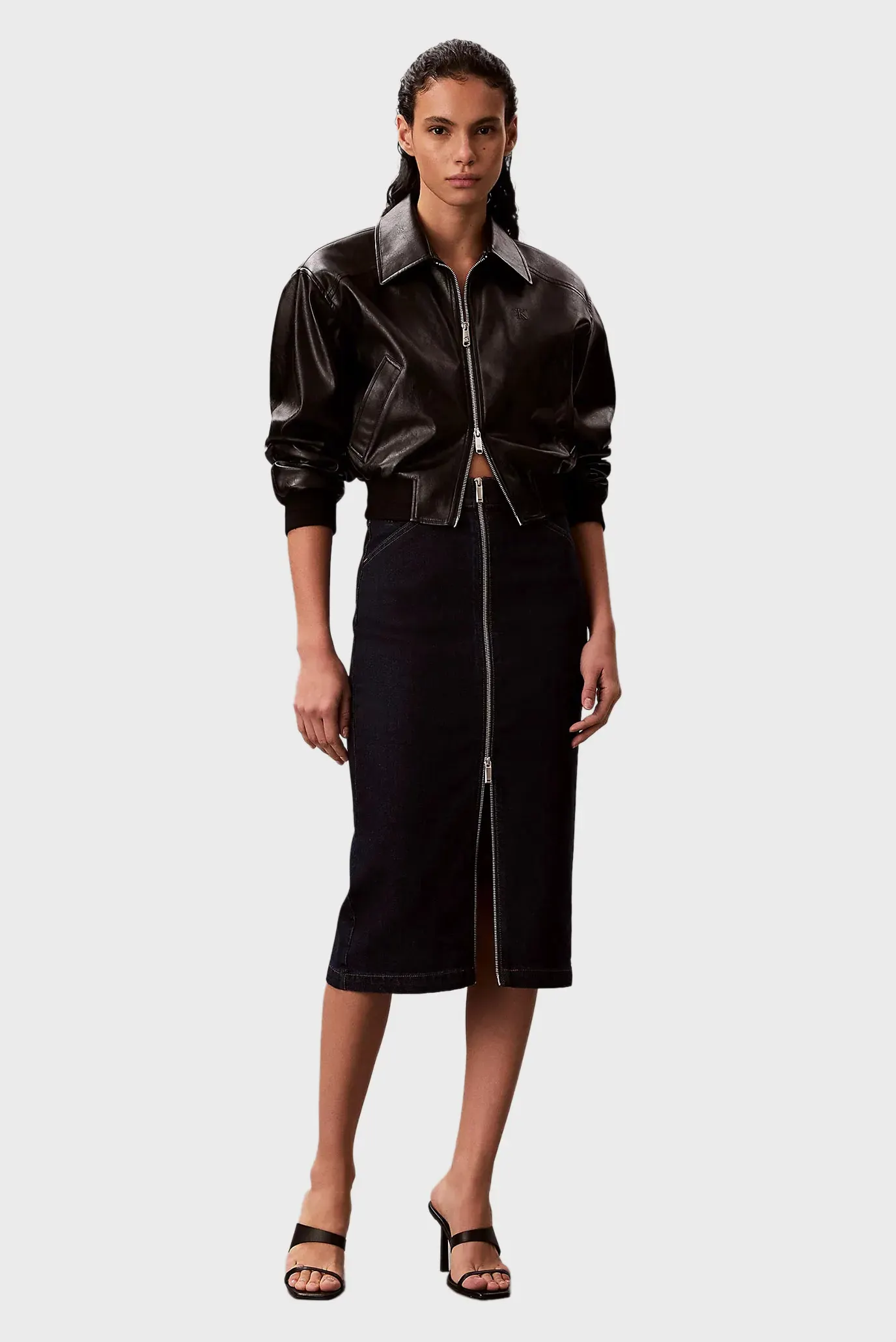 Юбка DENIM ZIP FRONT SKIRT CK CLASSIC 2