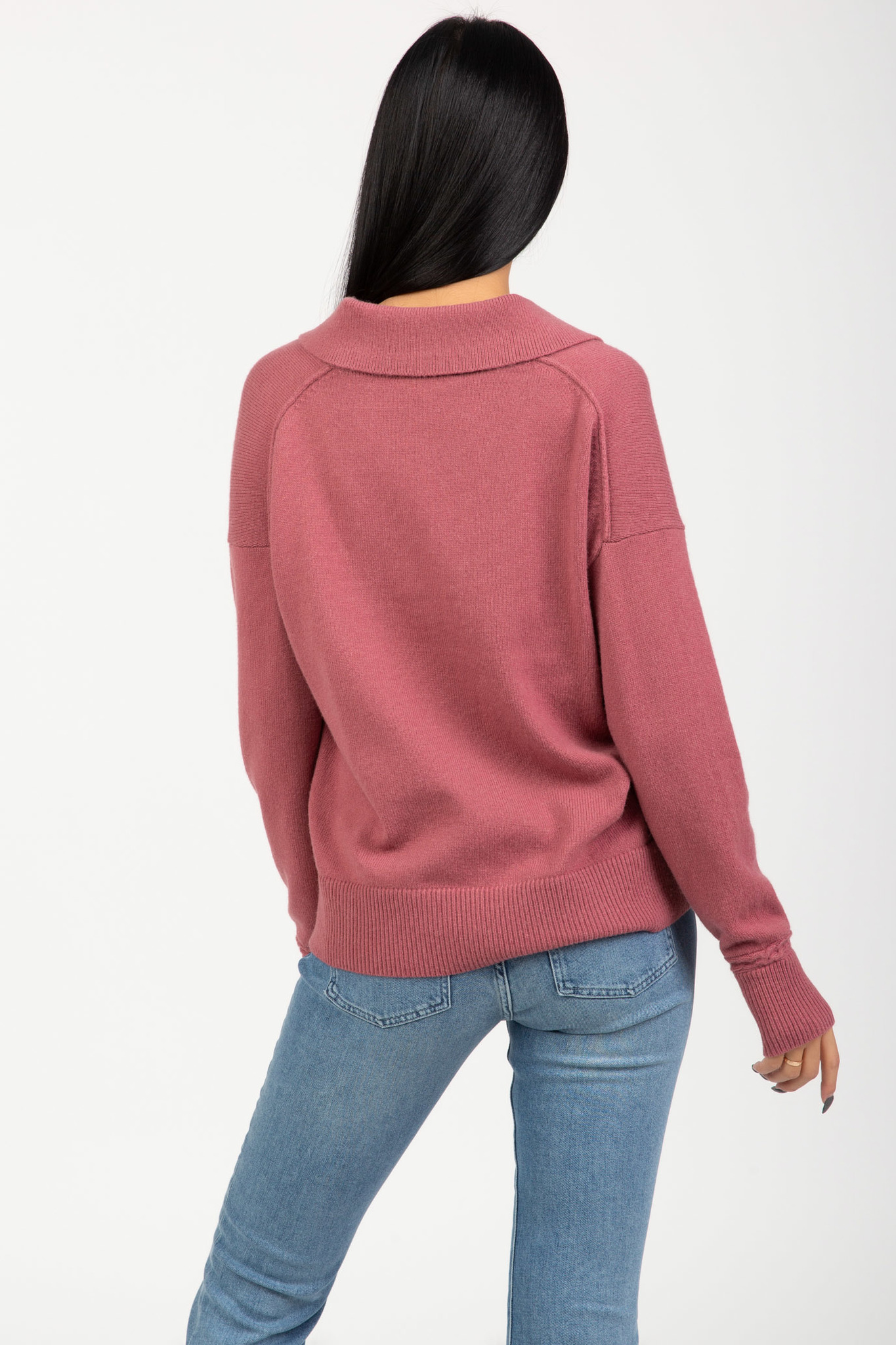 Свитер WOOL BLEND POLO-NK SWEATER 5