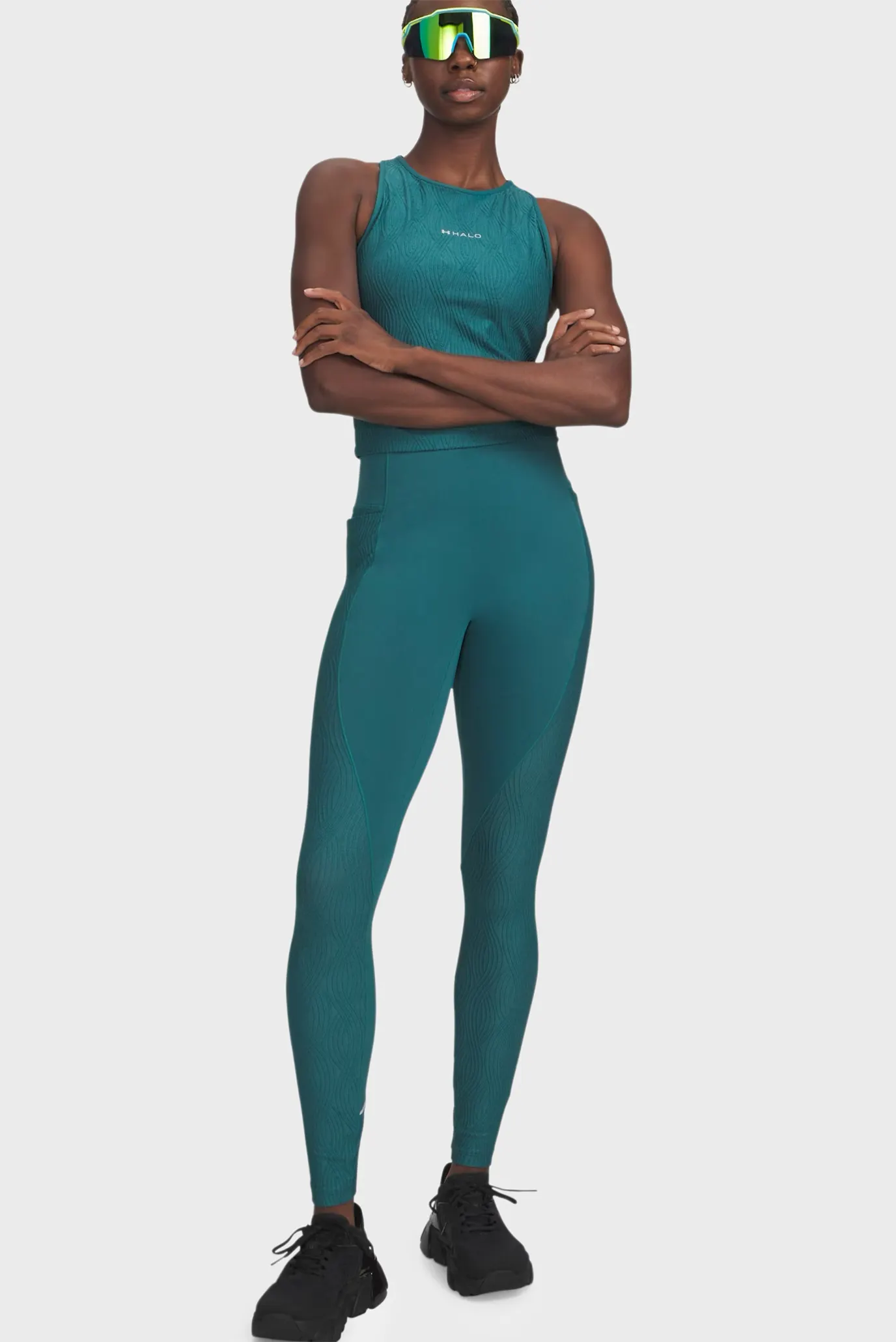 Легинсы UA Halo Jacquard Legging-GRN 2