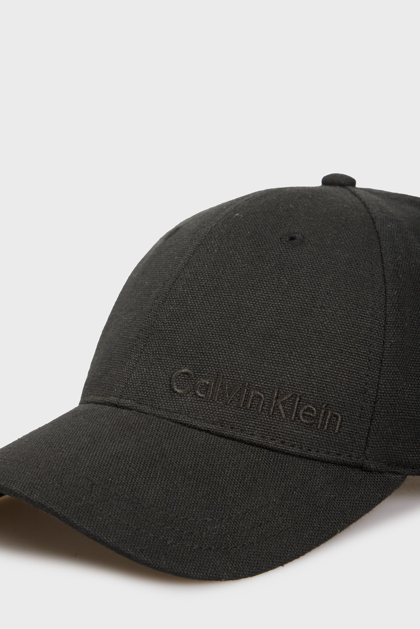 Мужская черная льняная кепка LINEN BB CAP 3