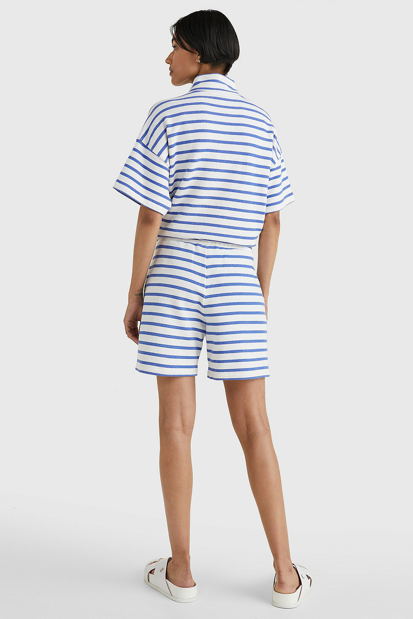 Женские белые шорты в полоску REGULAR STRIPETommy Hilfiger Женские белые шорты в полоску REGULAR STRIPE 7