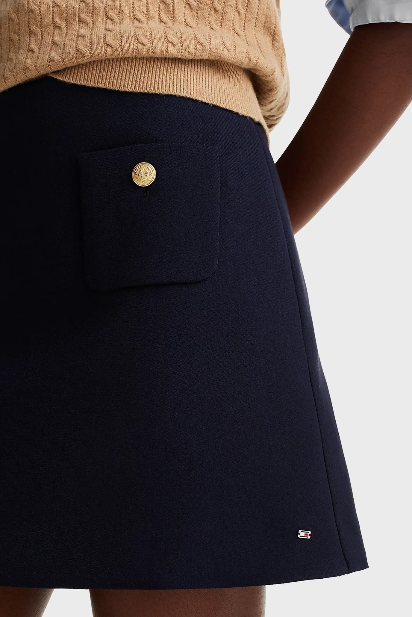 Женская темно-синяя юбка PUNTO SHORT SKIRT 4