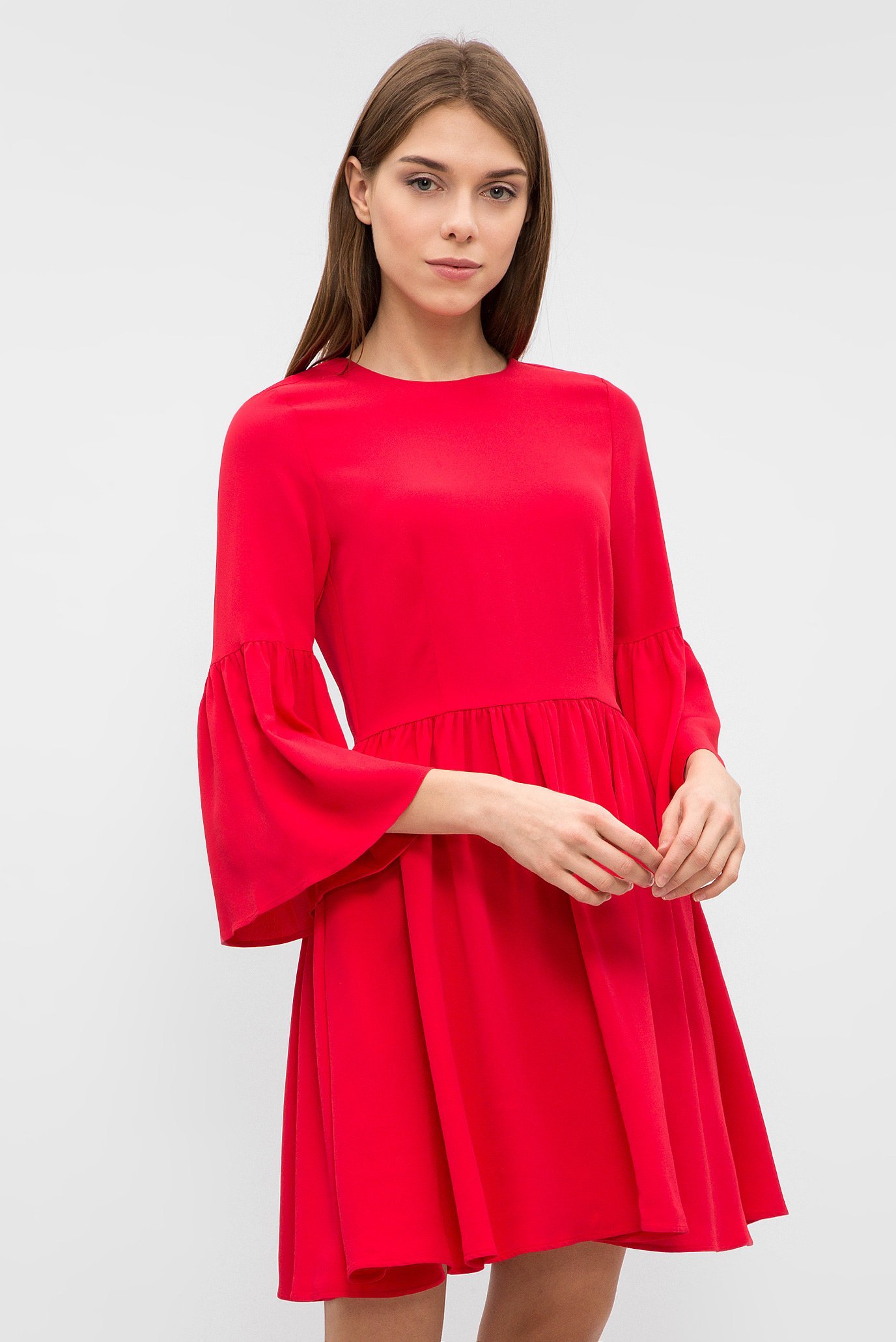Женское красное платье 6
