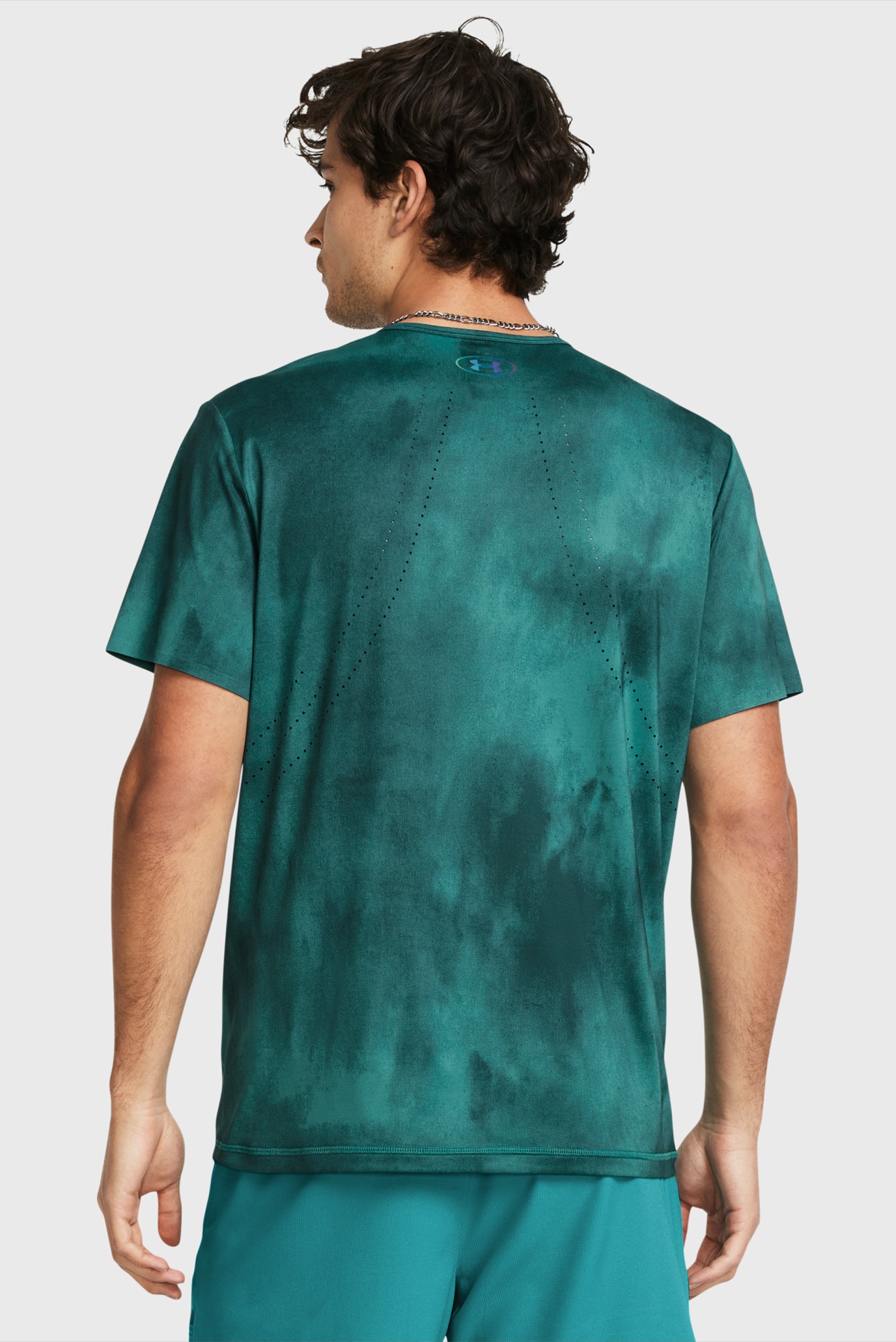 Мужская бирюзовая футболка Vanish Elite Vent Prtd 2