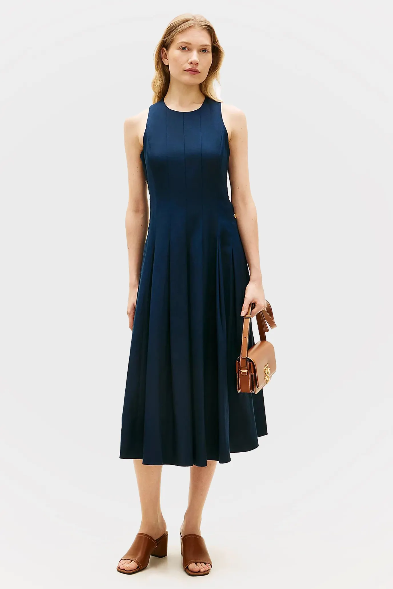 Платье LINEN BLEND HOURGLASS MIDI DRS 1