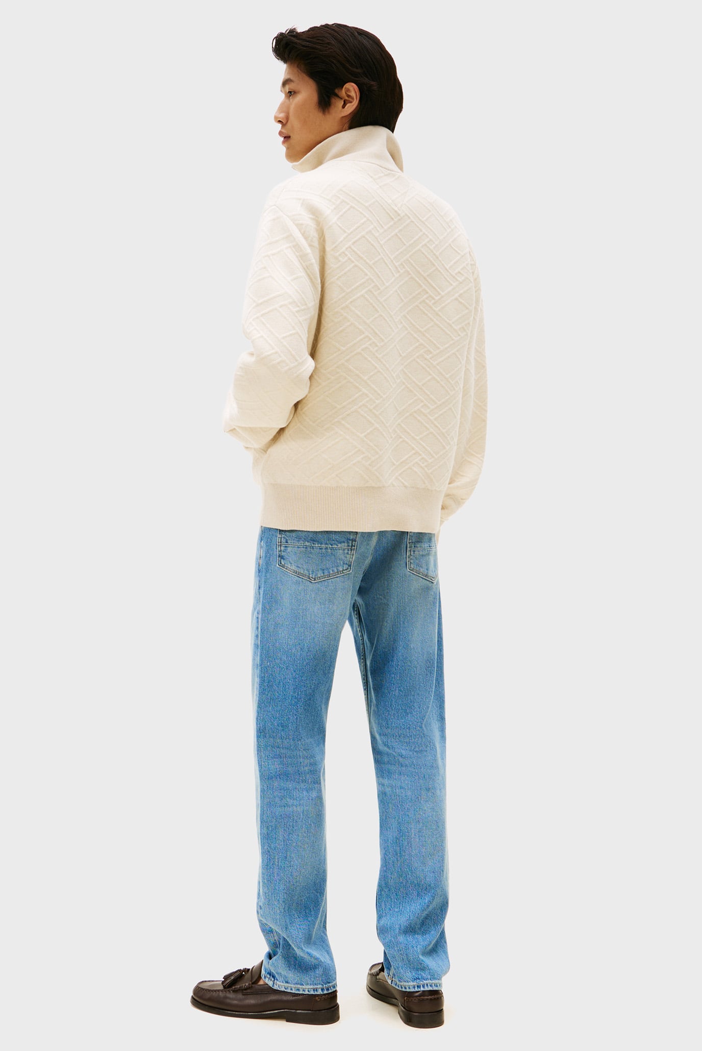 Свитер/T1 FLAG 3D KNITTED HALF ZIP 3