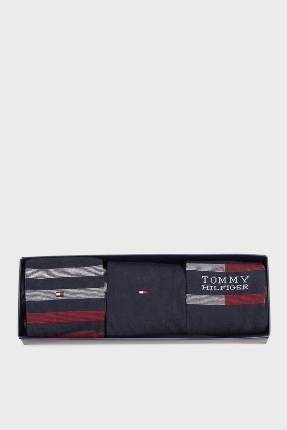 Набор носков TH MEN SOCK 3P GIFTBOX TOMMY STRI