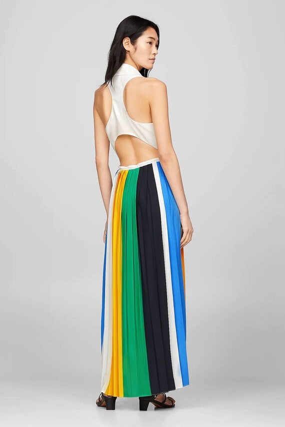 Платье THC PREPPY PLEATED MAXI DRESS