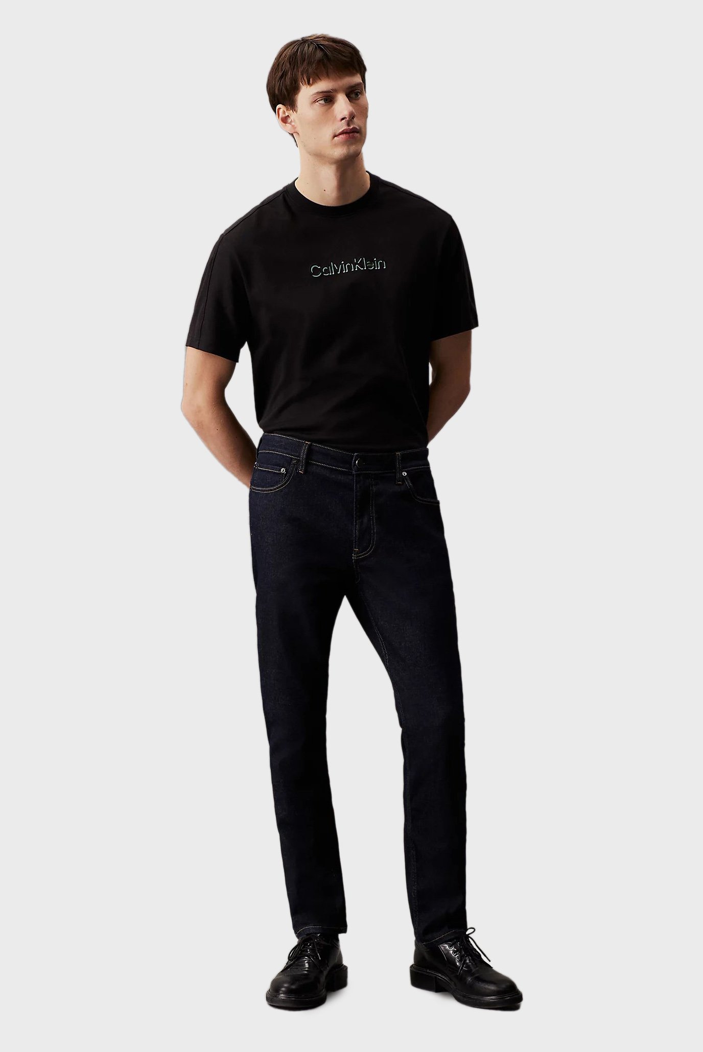 Мужская черная футболка SHADOW EMBOSSED LOGO 2