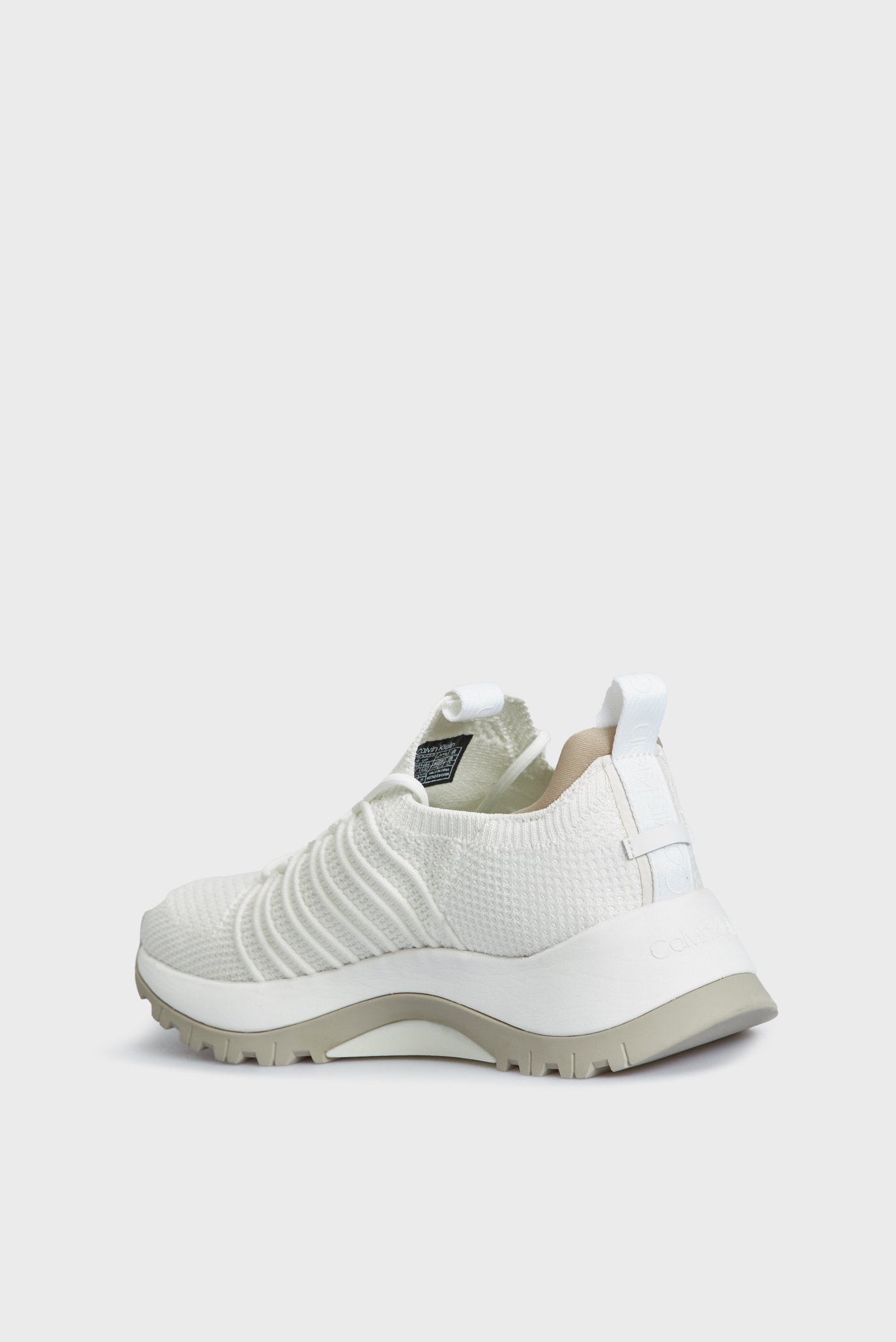 Женские белые кроссовки KNIT RUNNER LACE UP 5