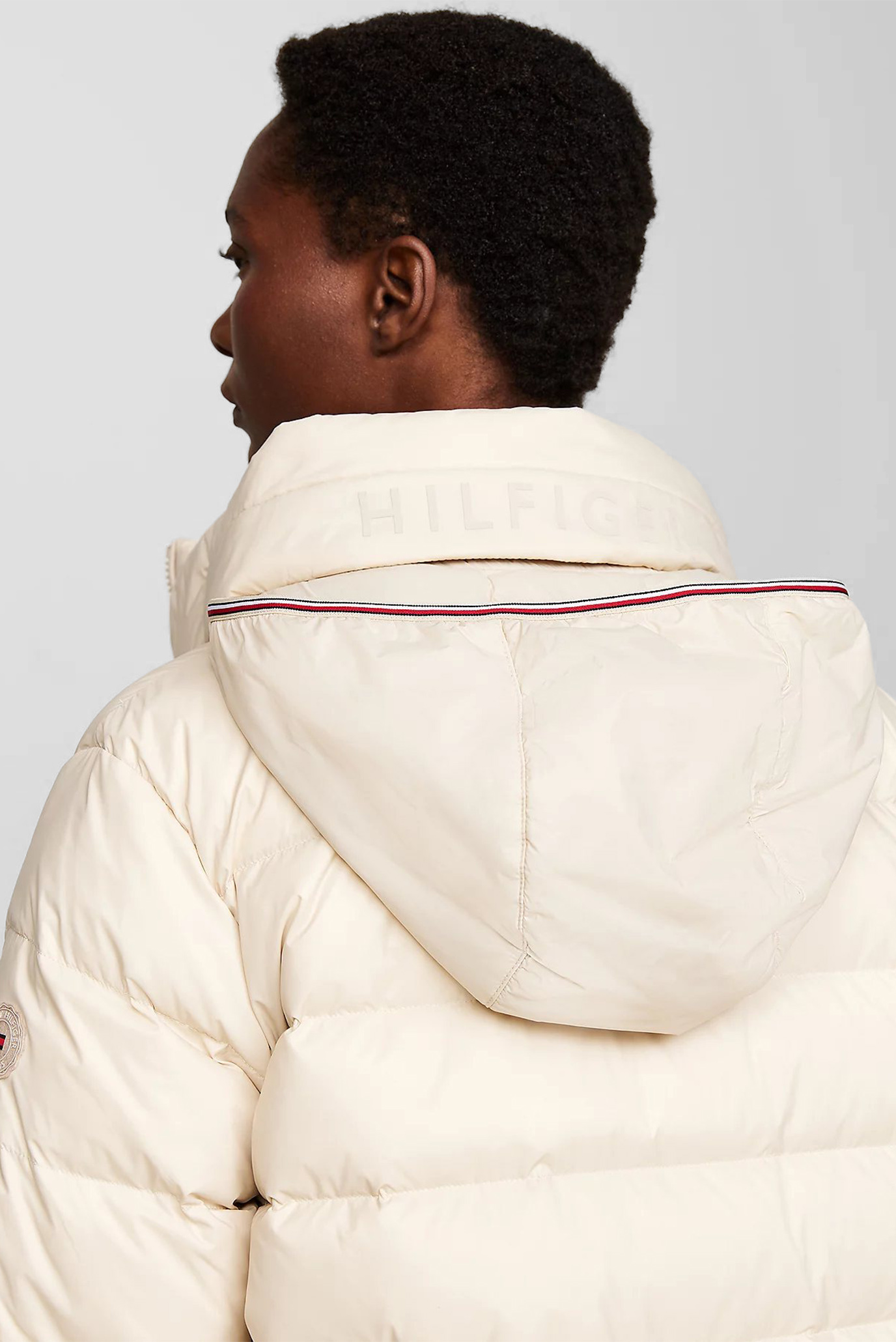 Женский бежевый пуховик MW DOWN  FUNNEL NK MAXI COAT 4