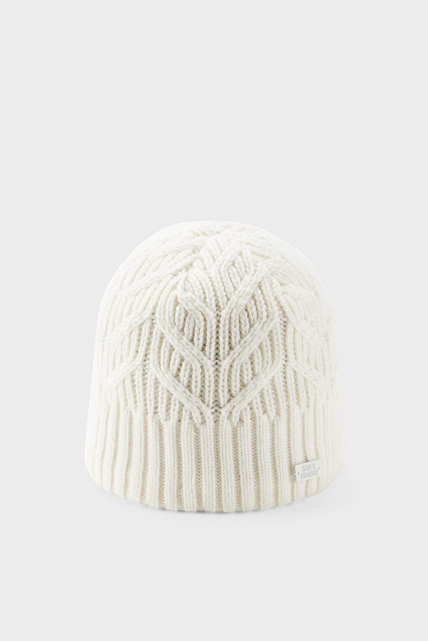 Женская бежевая шапка UA Around Town Beanie 3