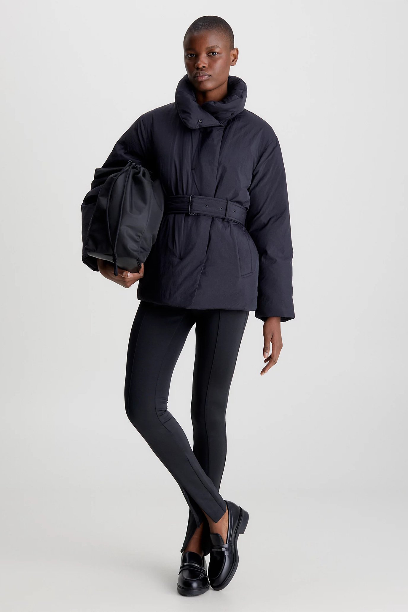 Куртка зимняя CRINKLE NYLON Calvin K20K205503 FR DOWN — Klein WRAP Group JACKET