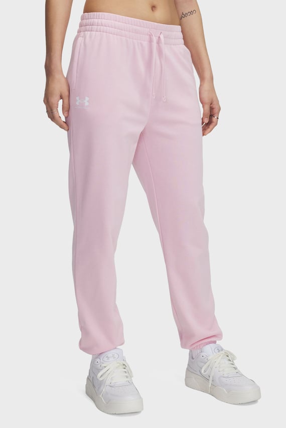 Женские розовые спортивные брюки UA Rival Terry Jogger