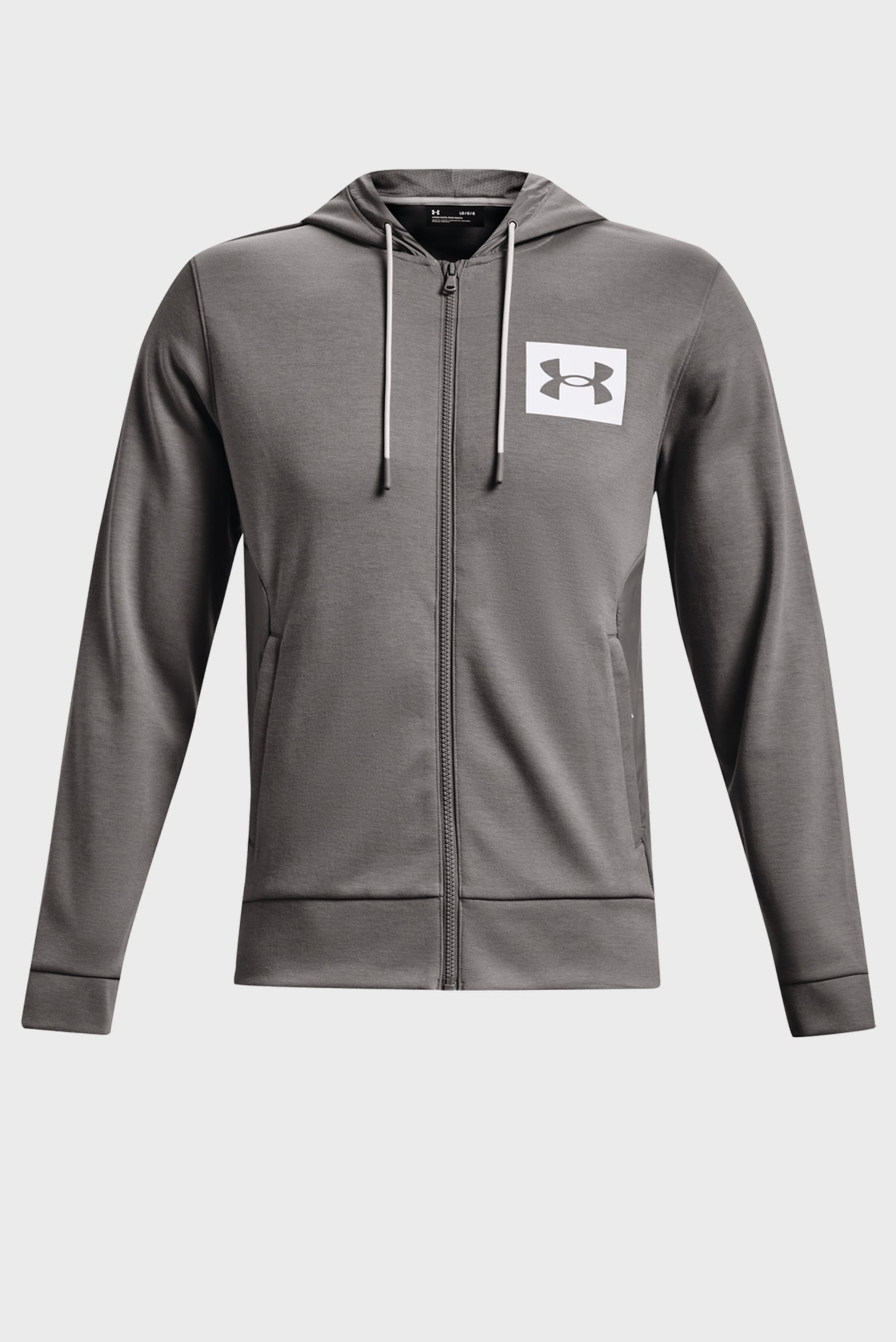 Мужское серое худи UA SUMMIT KNIT FZ HOODIE 5