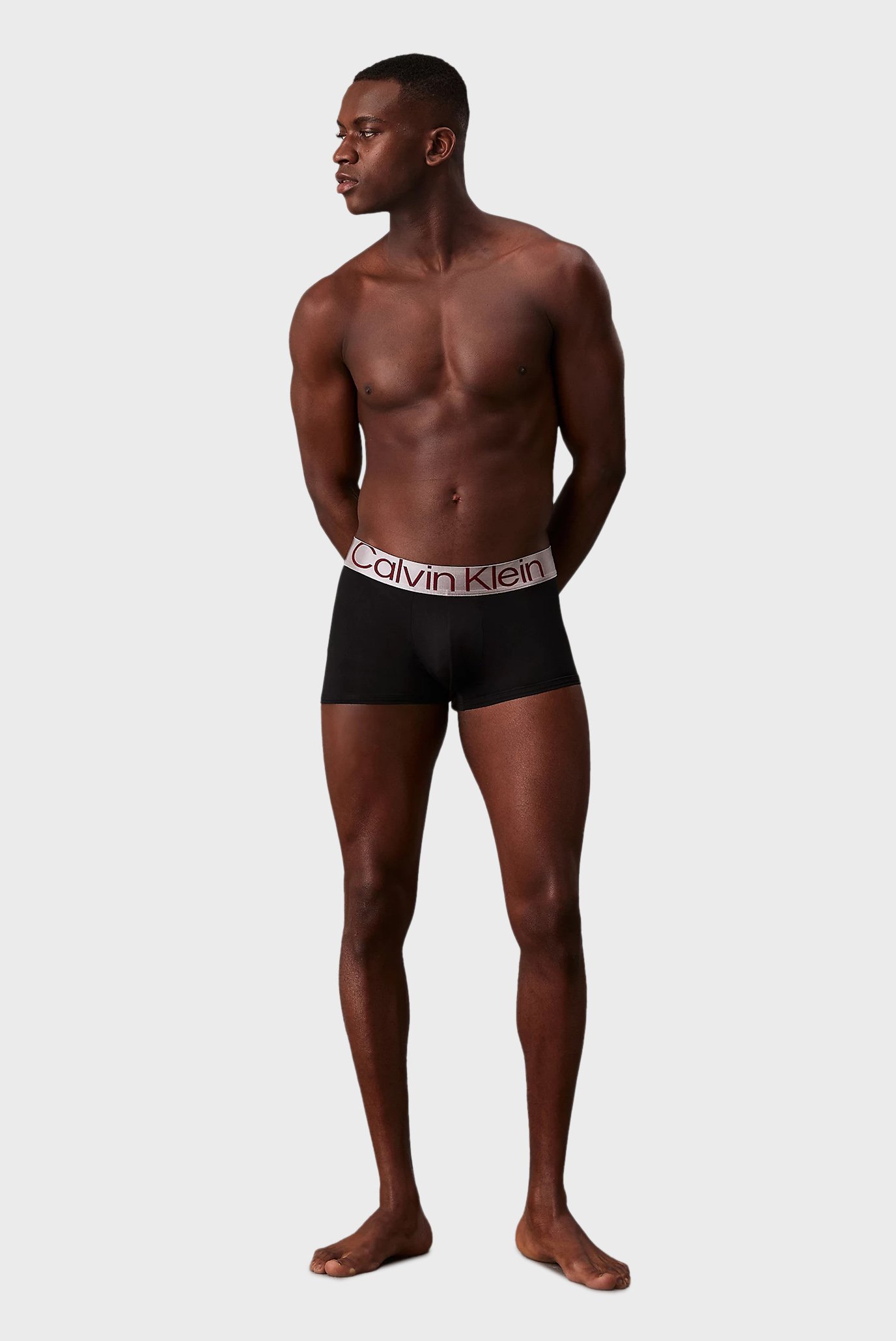 Мужские черные боксеры (3 шт) LOW RISE TRUNKCalvin Klein Мужские черные боксеры (3 шт) LOW RISE TRUNK 4