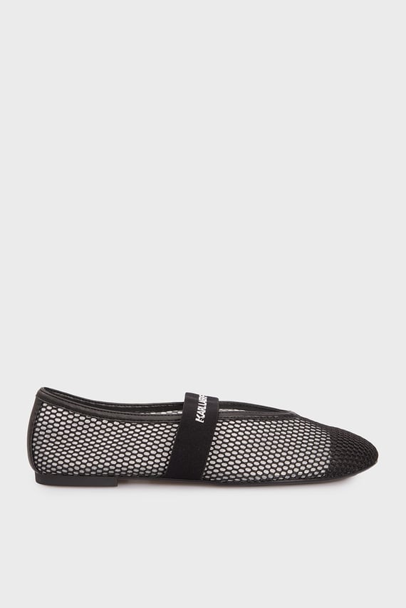Женские черные балетки KARO Mesh Pump