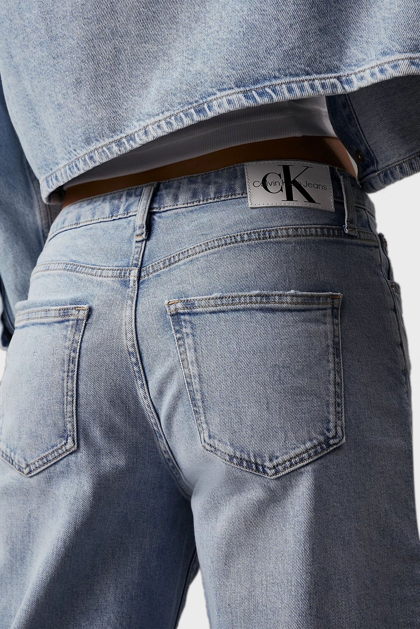 Женские голубые джинсы LOOSE STRAIGHT CKUNFILTERED 5