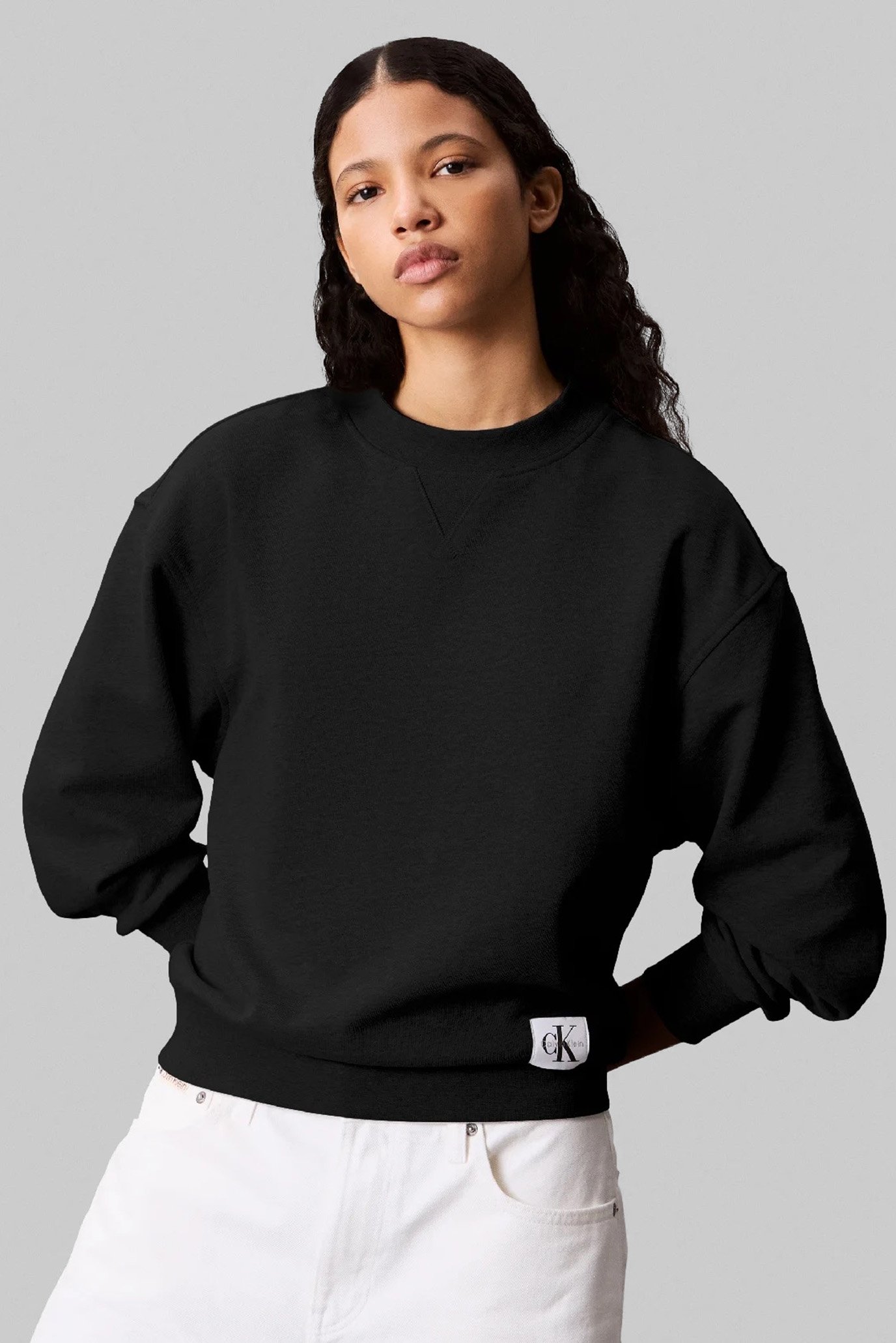Свитшот A- LS BADGE LOGO TERRY CREW NK 1