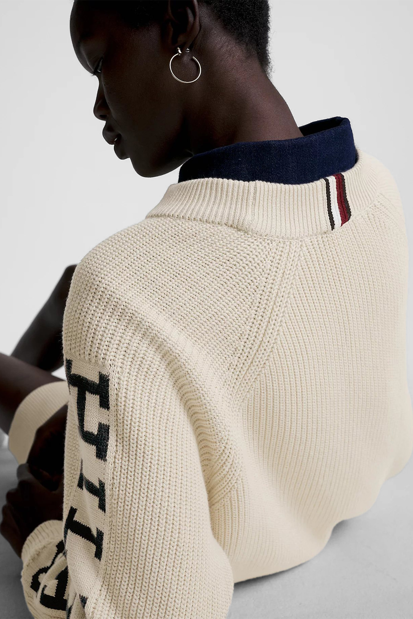 Женское бежевое платье PLACED HILFIGER SWEATER DRESS 5