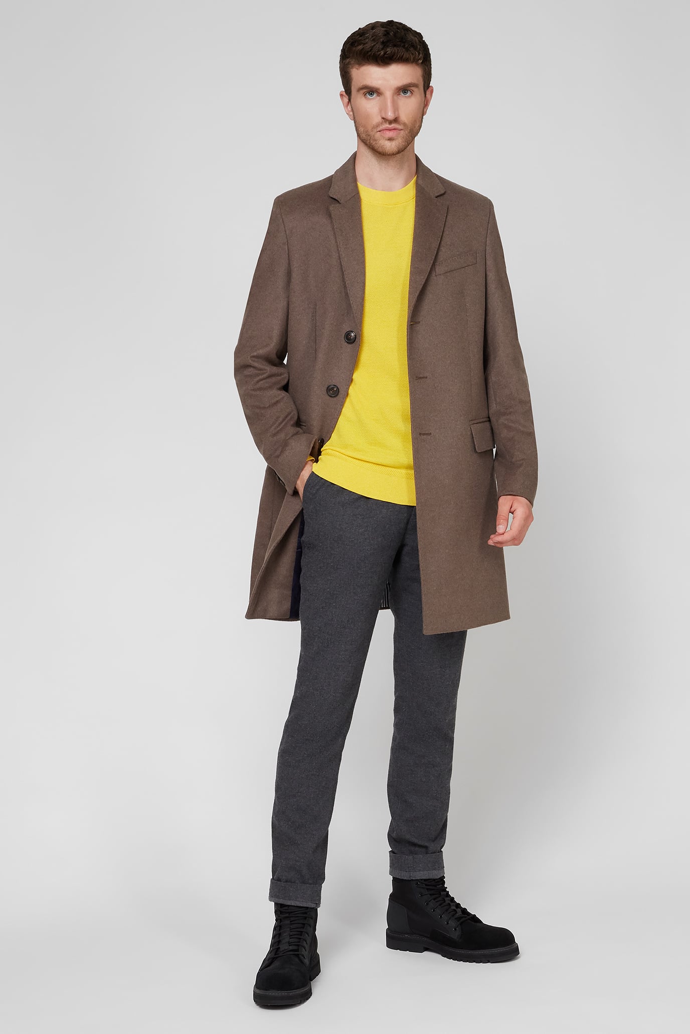 Мужской желтый джемпер MOULINE RICECORN SWEATER 7