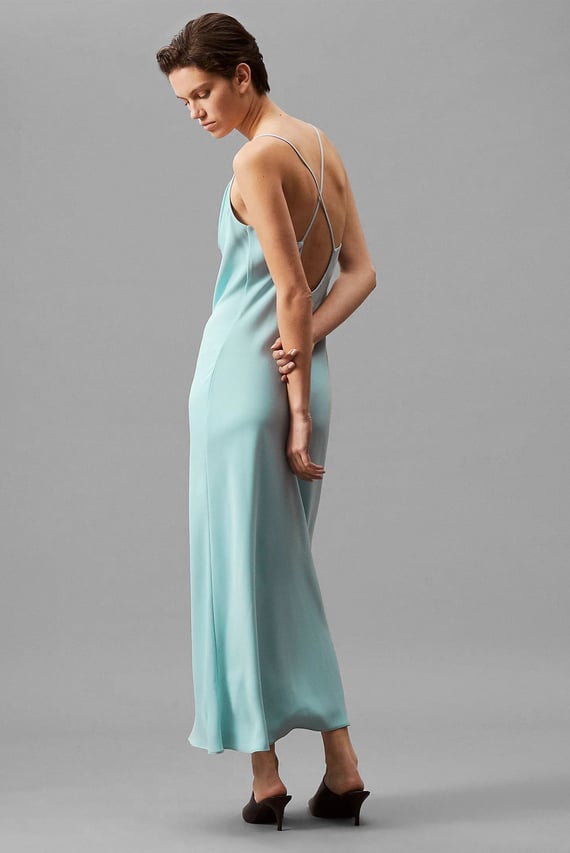 Платье CREPE LOW BACK DRAPE DRESS