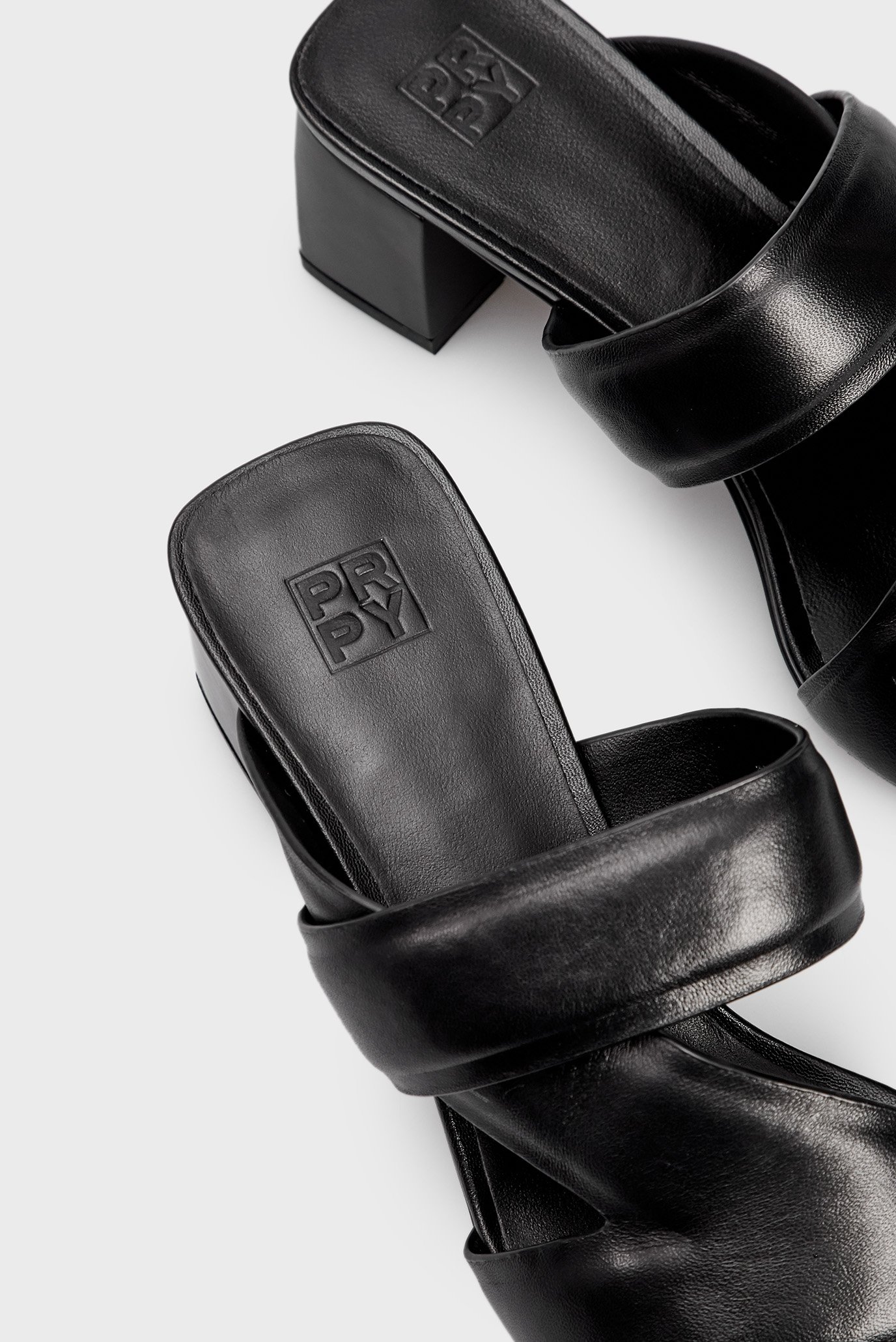 Женские черные кожаные мюли ShayaPRPY Женские черные кожаные мюли Shaya 7
