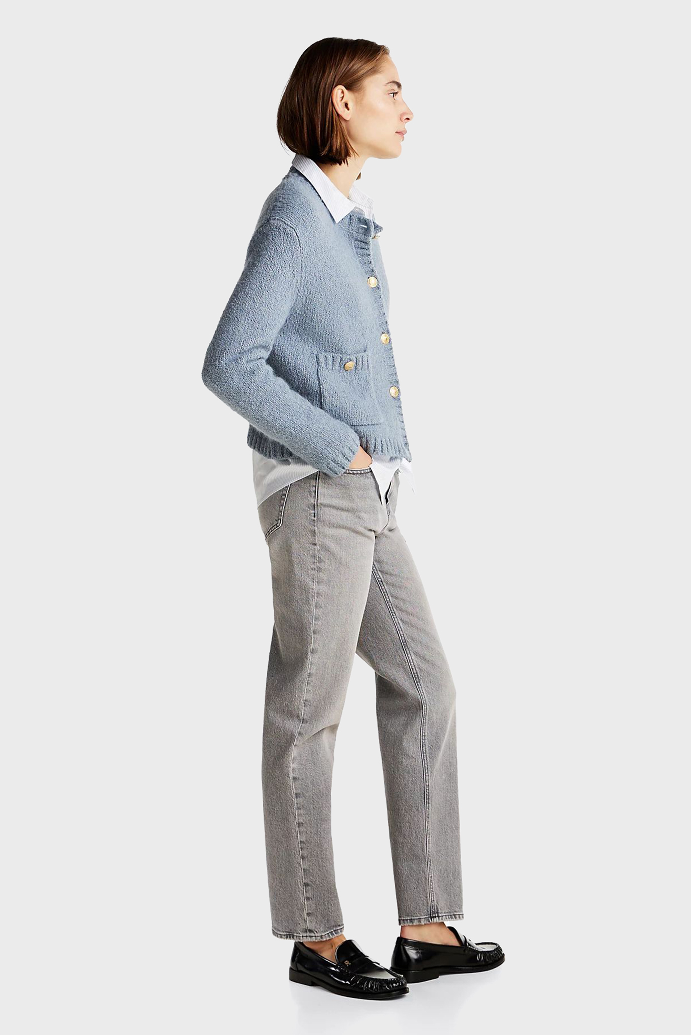 Женские серые джинсы CLASSIC STRAIGHT RW NOE 3