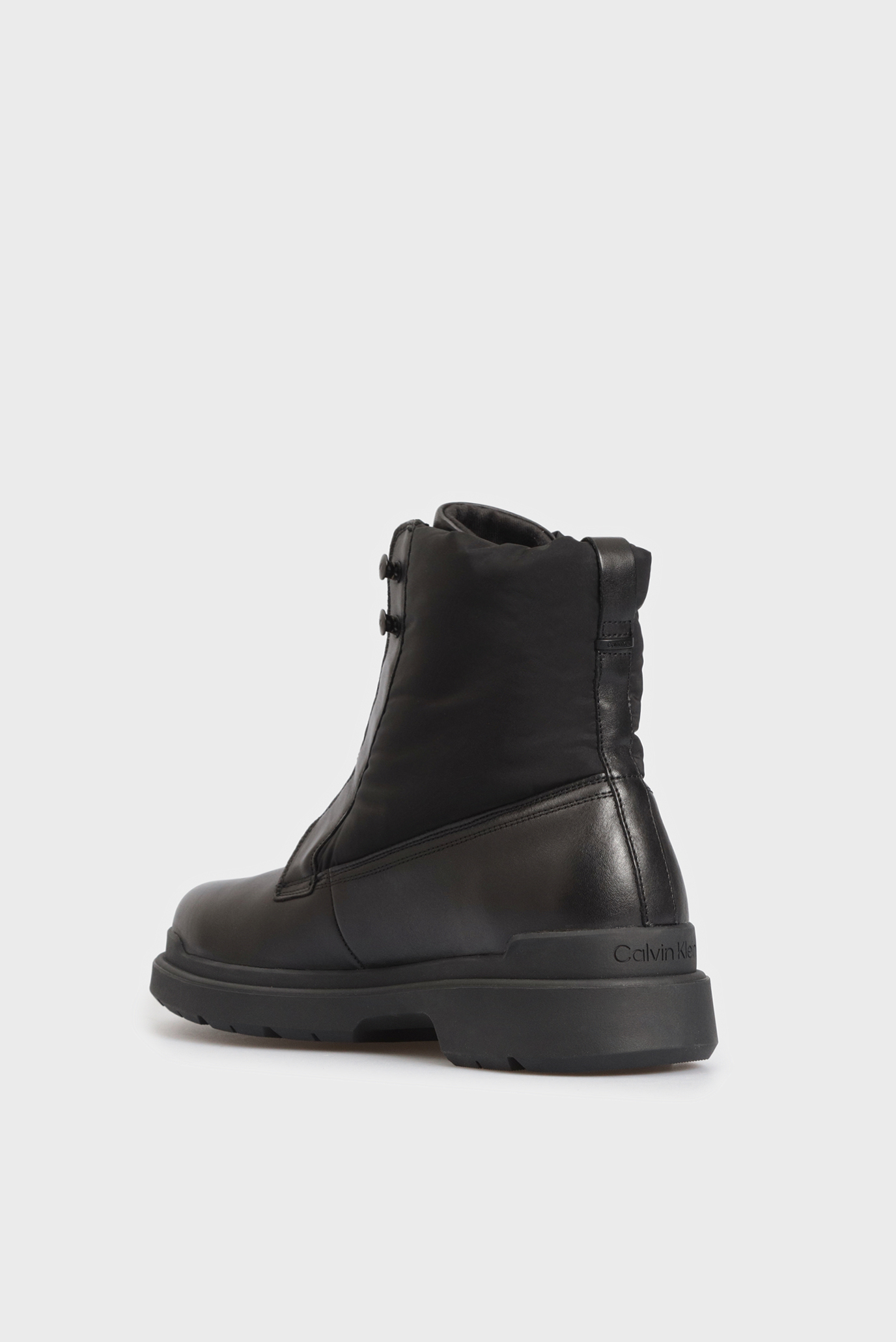 Мужские черные кожаные ботинки LACE UP BOOT MIX 10