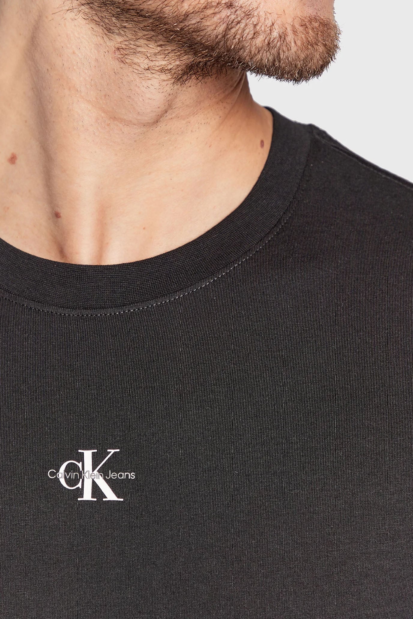 Мужская черная футболка MICRO MONOLOGO TEE 4