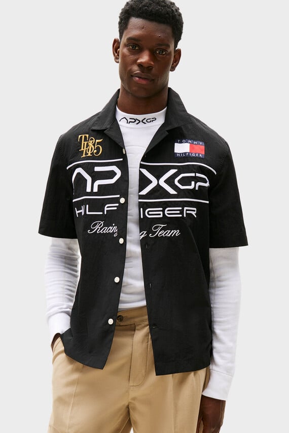 Рубашка с коротким рукавом/F1 MOVIE RACING SS SATIN SHIRT Tommy Hilfiger