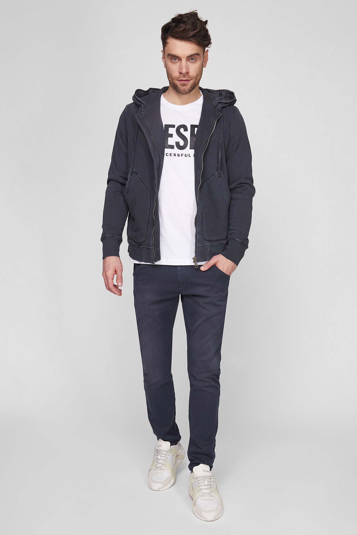 Мужское серое худи J-VESTOL 7