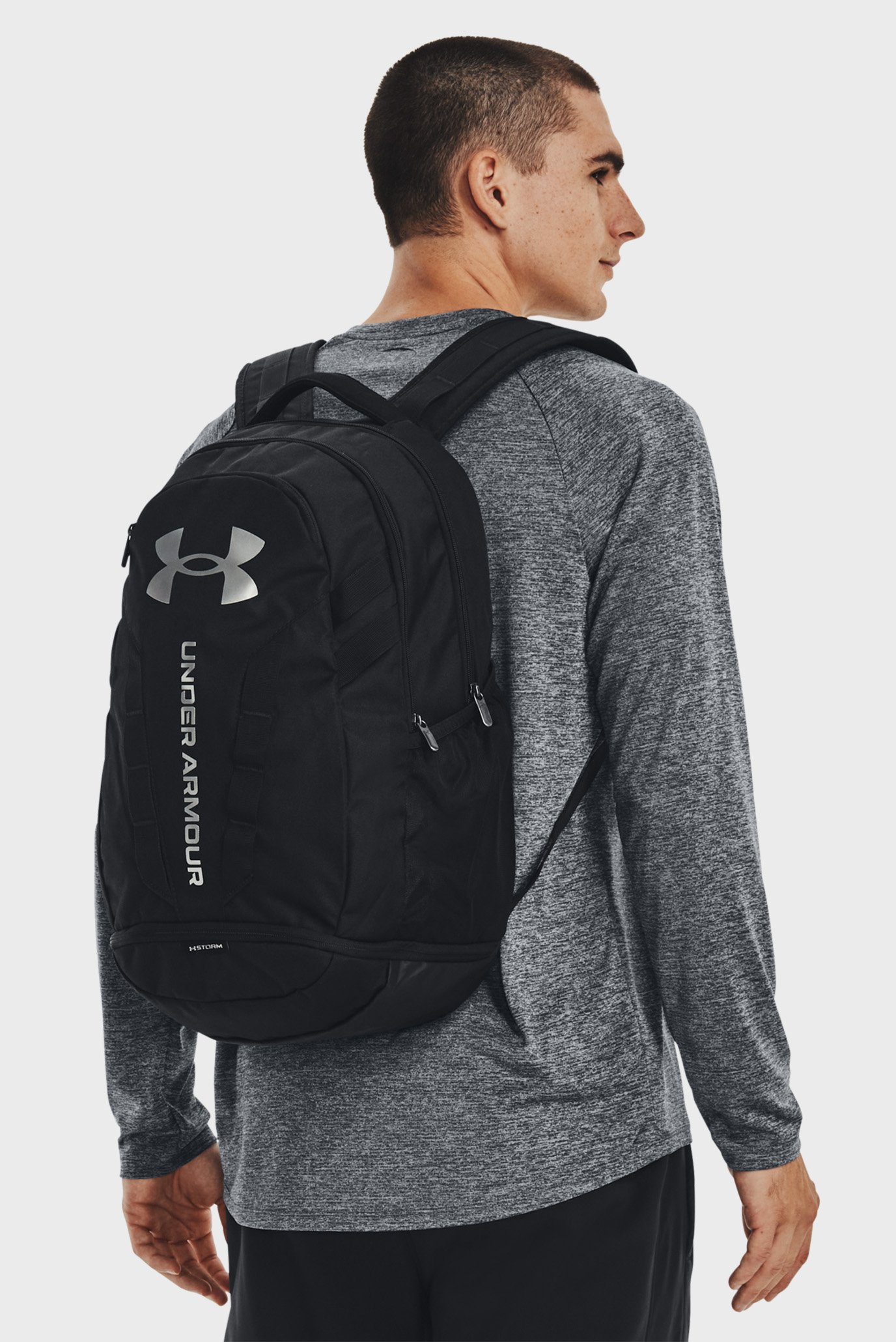 Черный рюкзак UA Hustle 5.0 Backpack 21