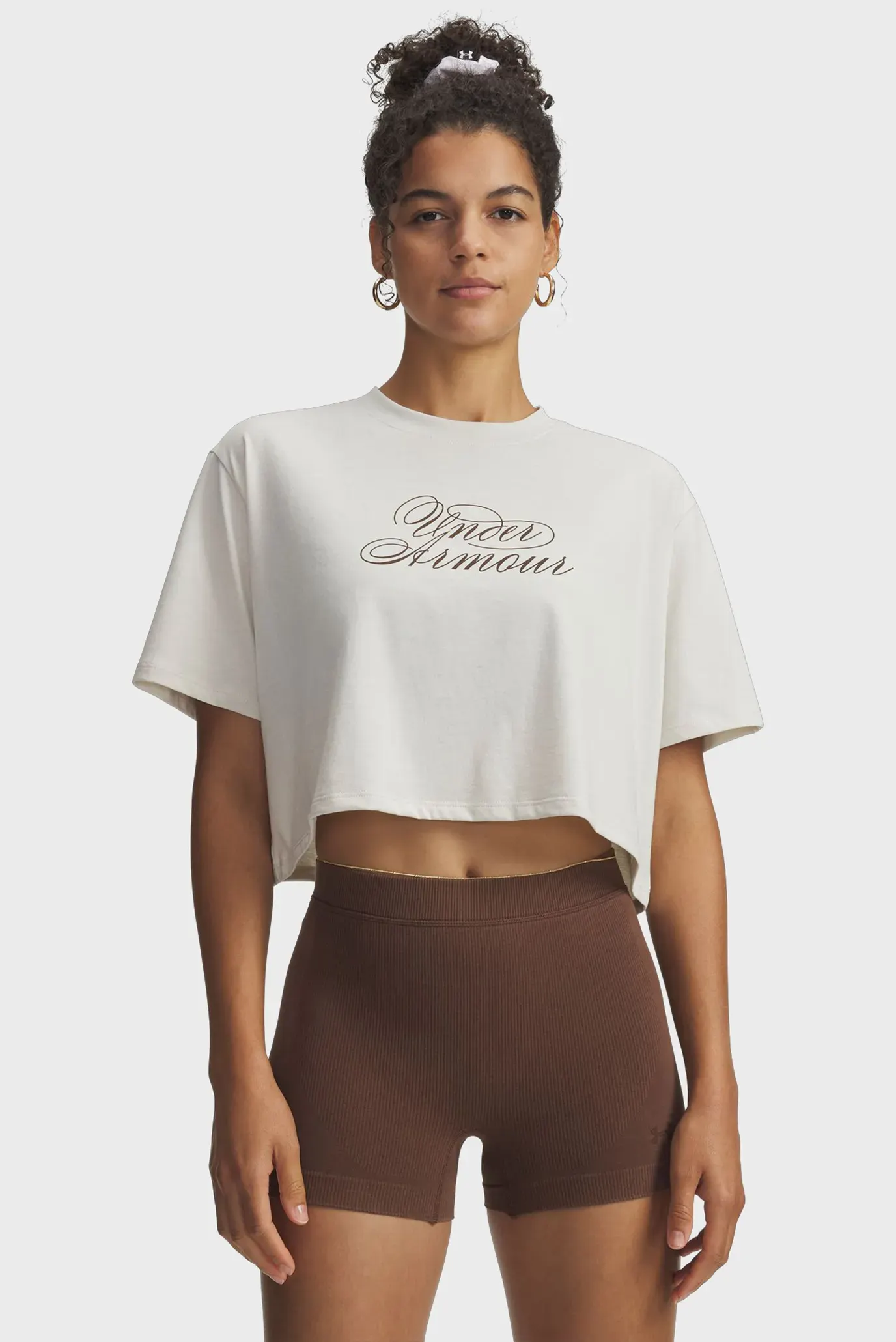 Футболка UA W SCRIPTHEART CROP SS 1