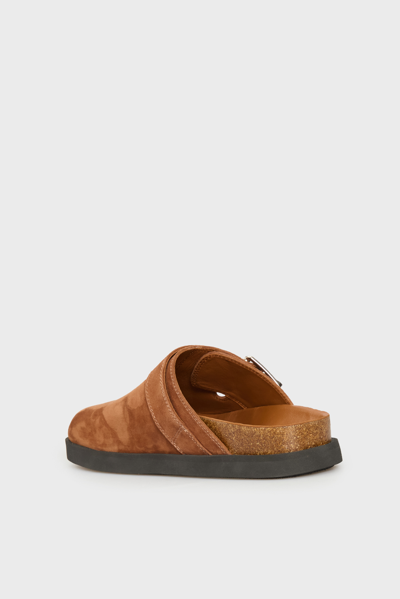 Женские коричневые замшевые клоги Marini 5