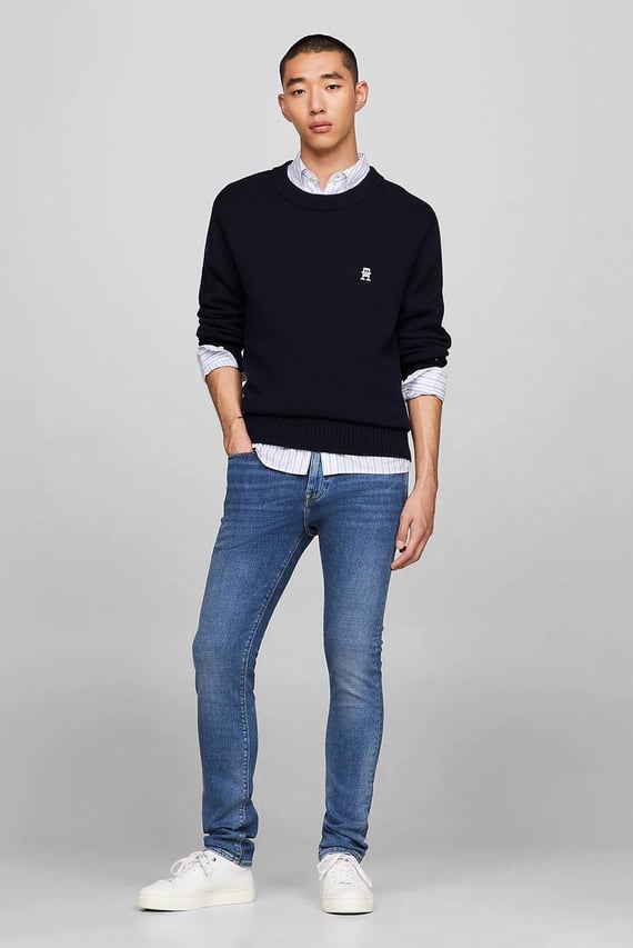 Джинсы SLIM BLEECKER PSTR CREEK BLUE