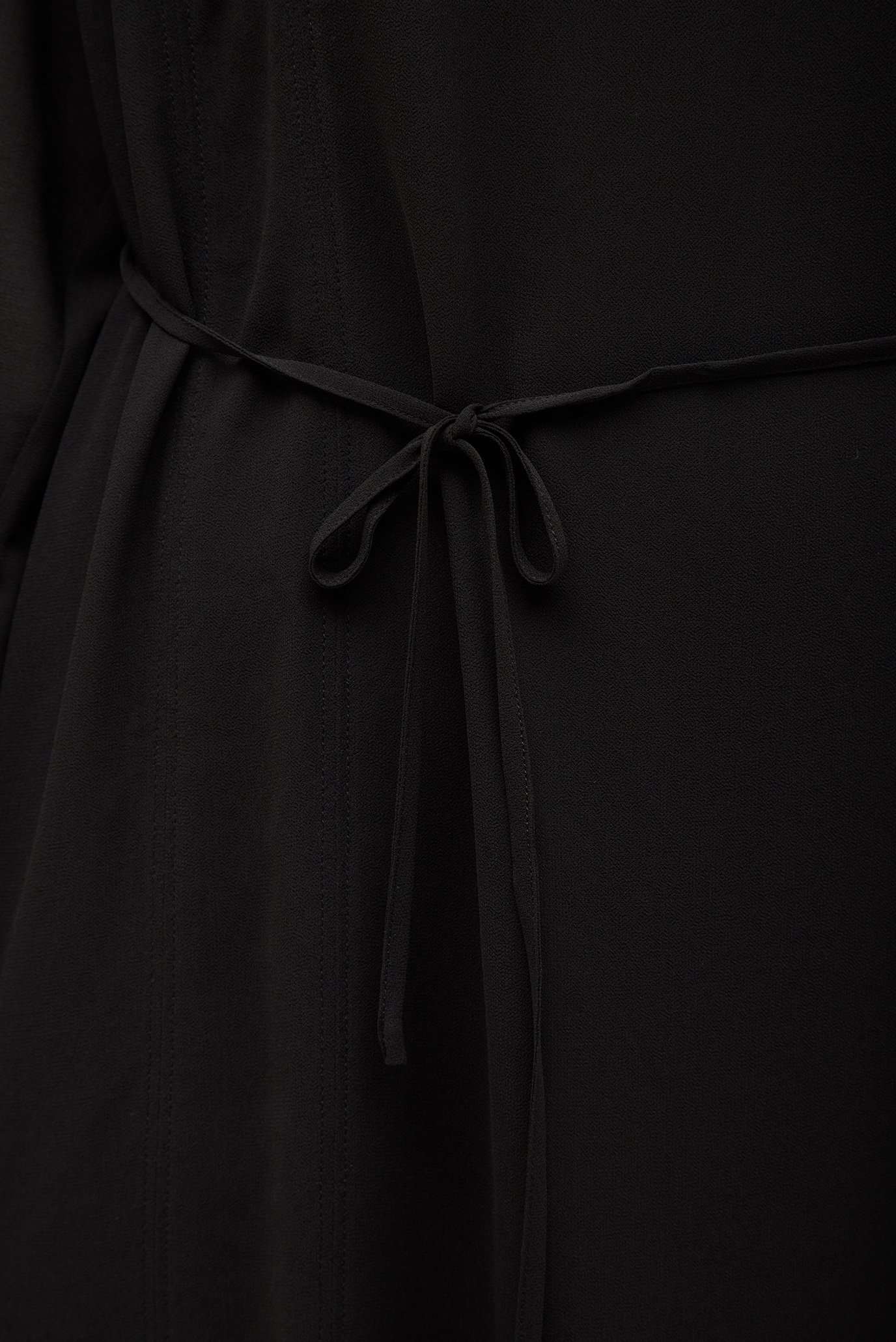 Женское черное платье GEORGETTE MINI SHIRT 3