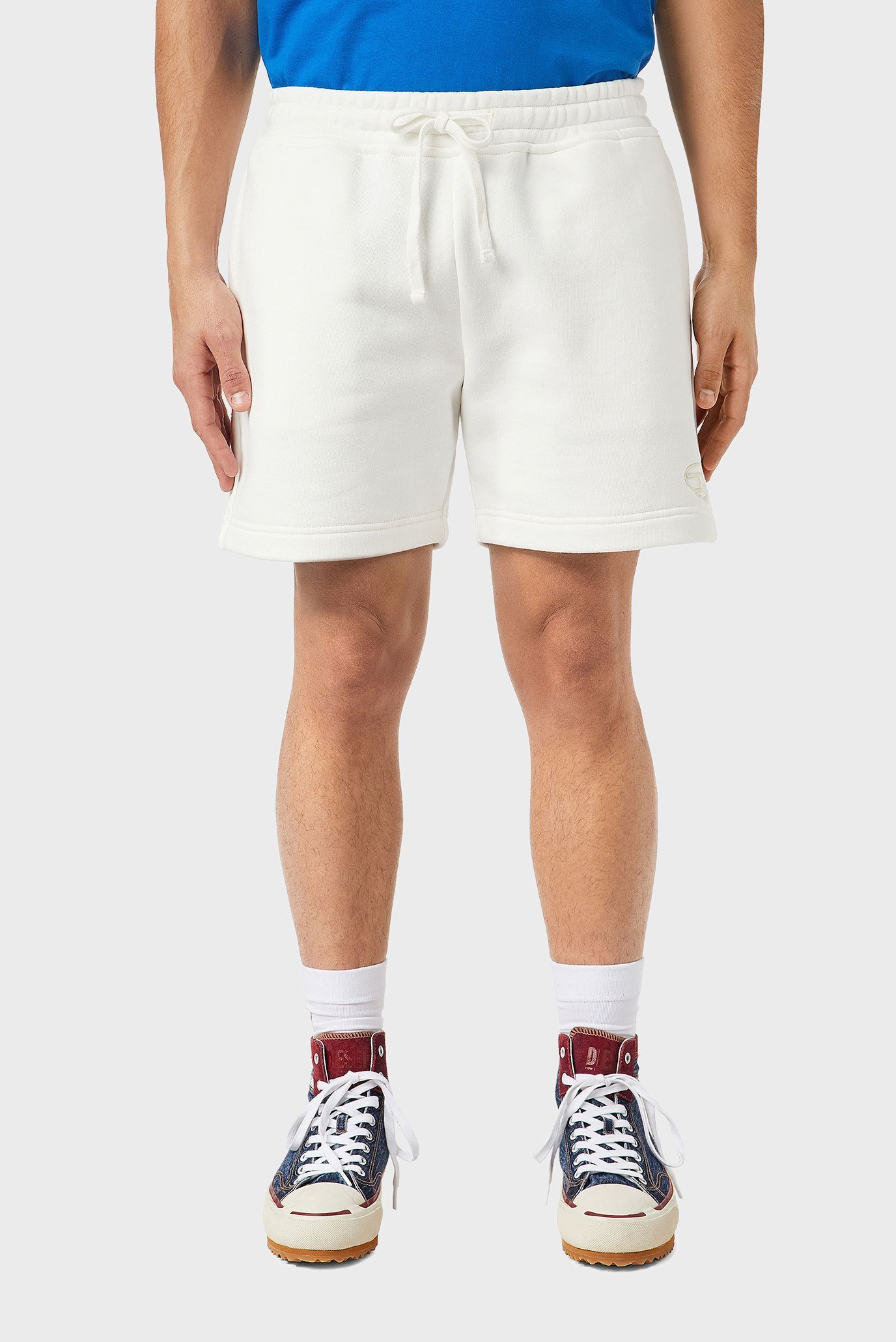 Мужские белые спортивные шорты P-STELT 1