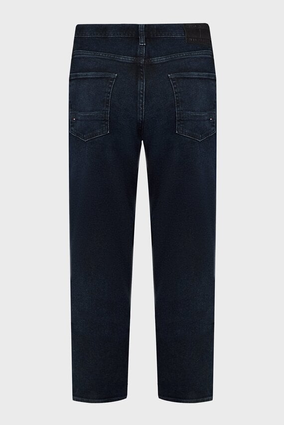 Мужские темно-синие джинсы TAPERED MOORE STR ESCO BLUEBLK