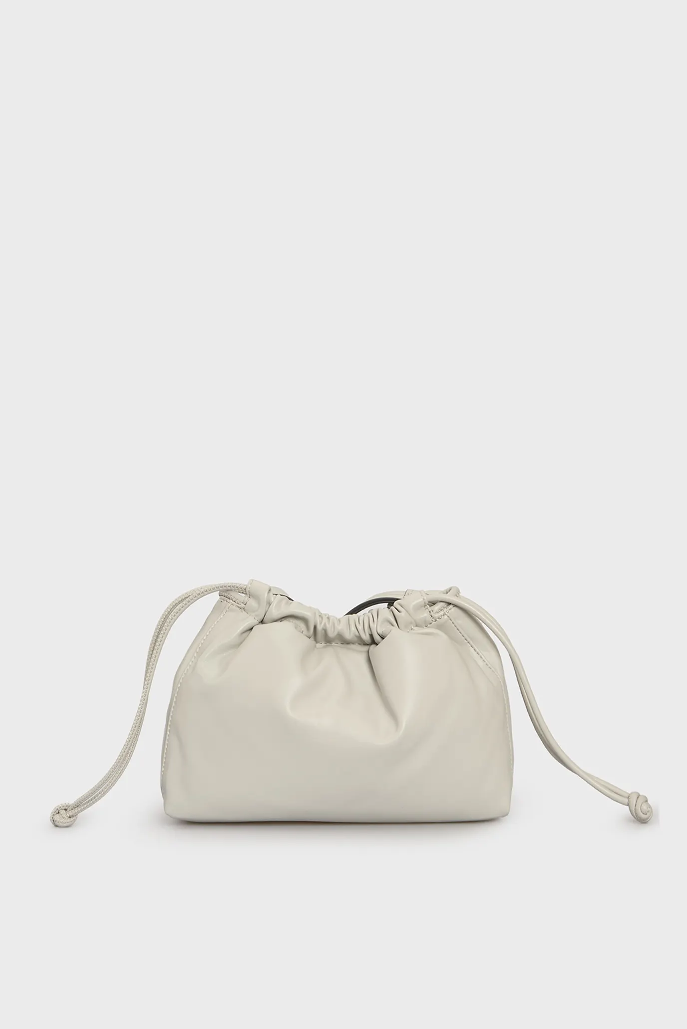 Женская серая сумка DRAWSTRING BAG 4