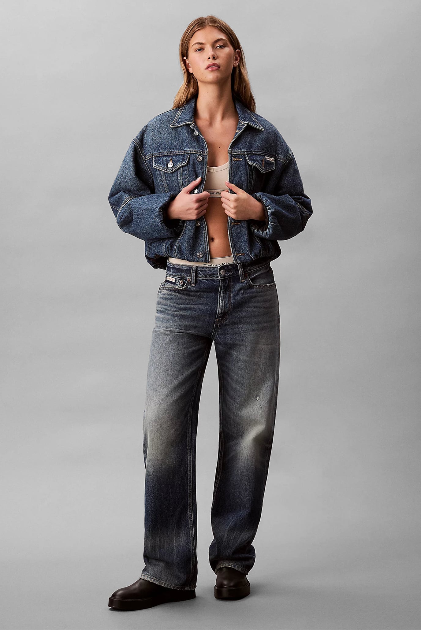 Куртка джинсовая DENIM BUBBLE JACKET TINTED ORCHA 2